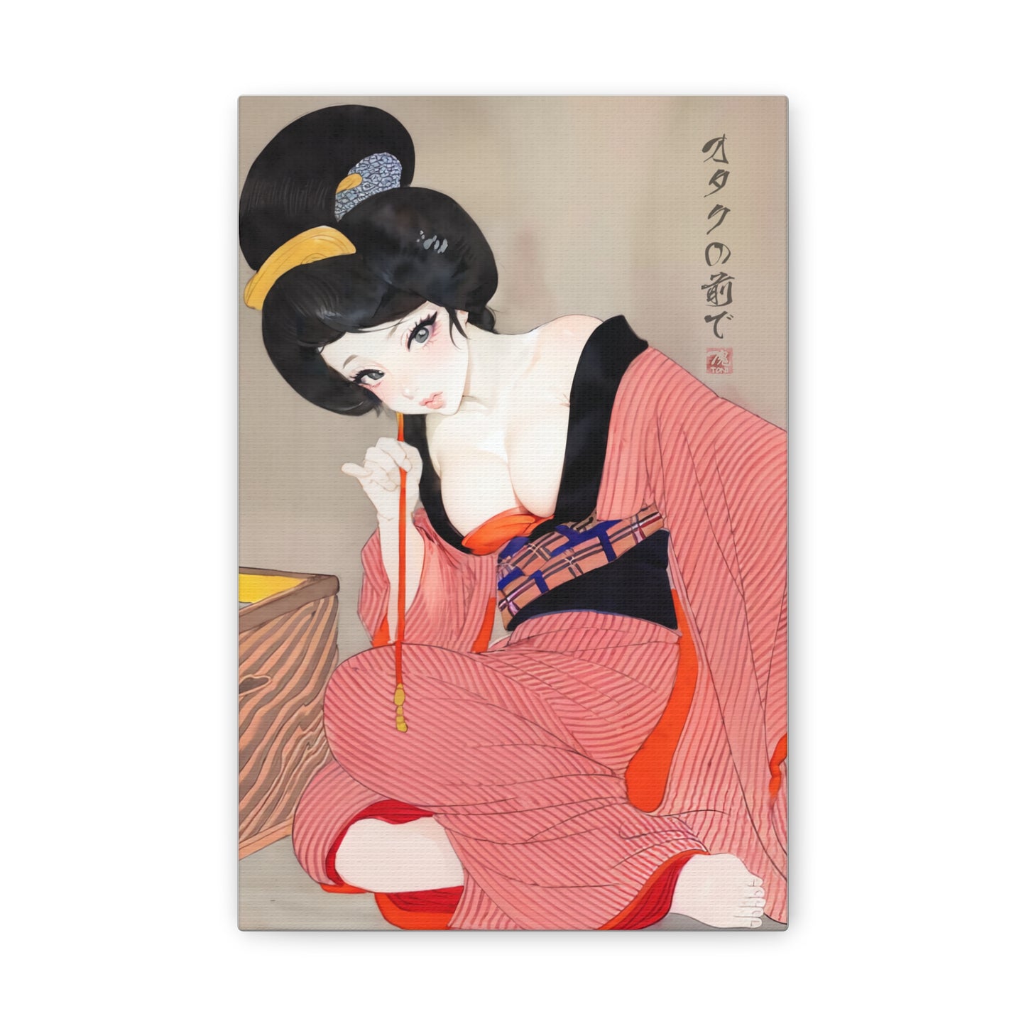 Ukiyo-e Art  - Before the otaku • Traditional Japanese Art on high quality Canvas