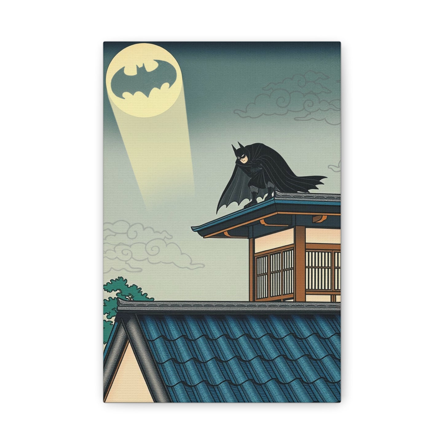 Ukiyo-e Art - Warrior of the Night • Traditional Japanese Art on high quality Canvas