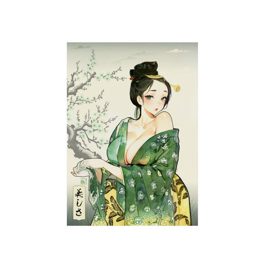 Ukiyo-e Art - Beauty 🇩🇪 GER Shipping - Traditional Japanese Art on Metal Poster