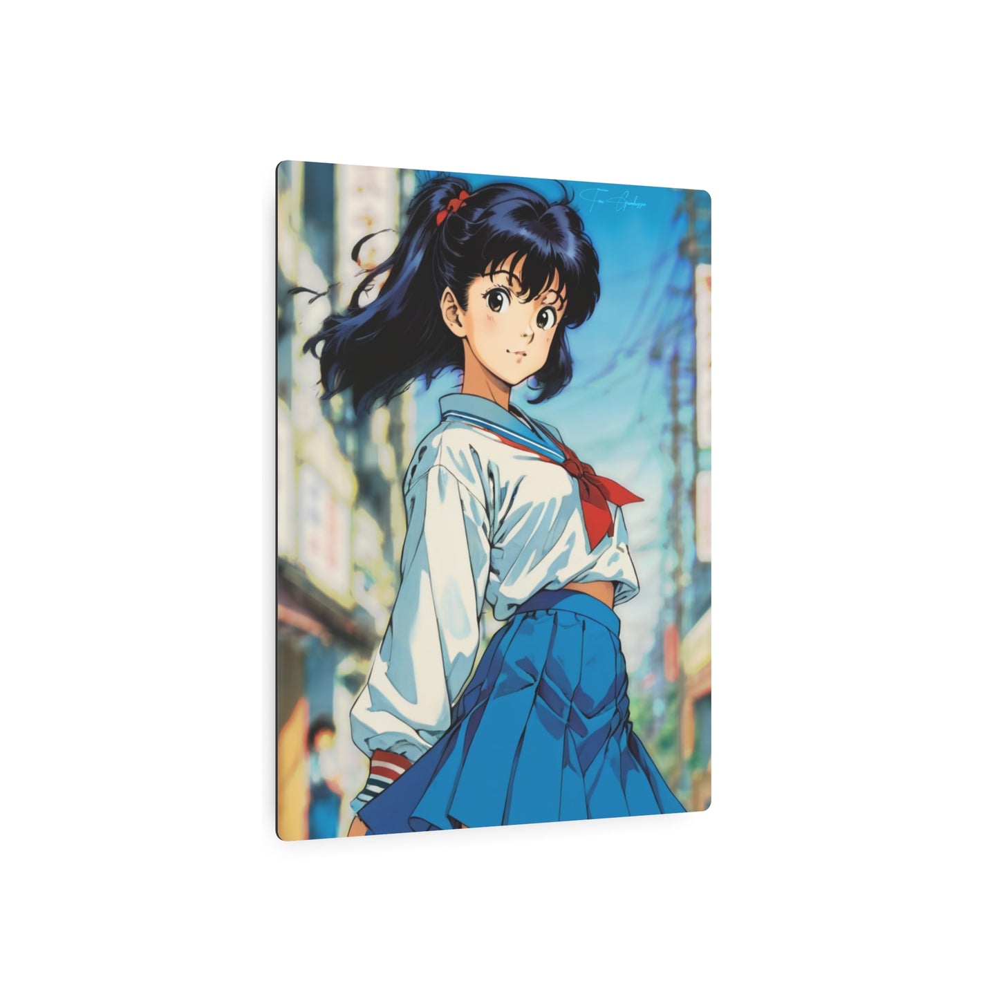 City Pop Collection - Sayori from the docks 🇺🇸 US Shipping - Anime Art on Metal Poster