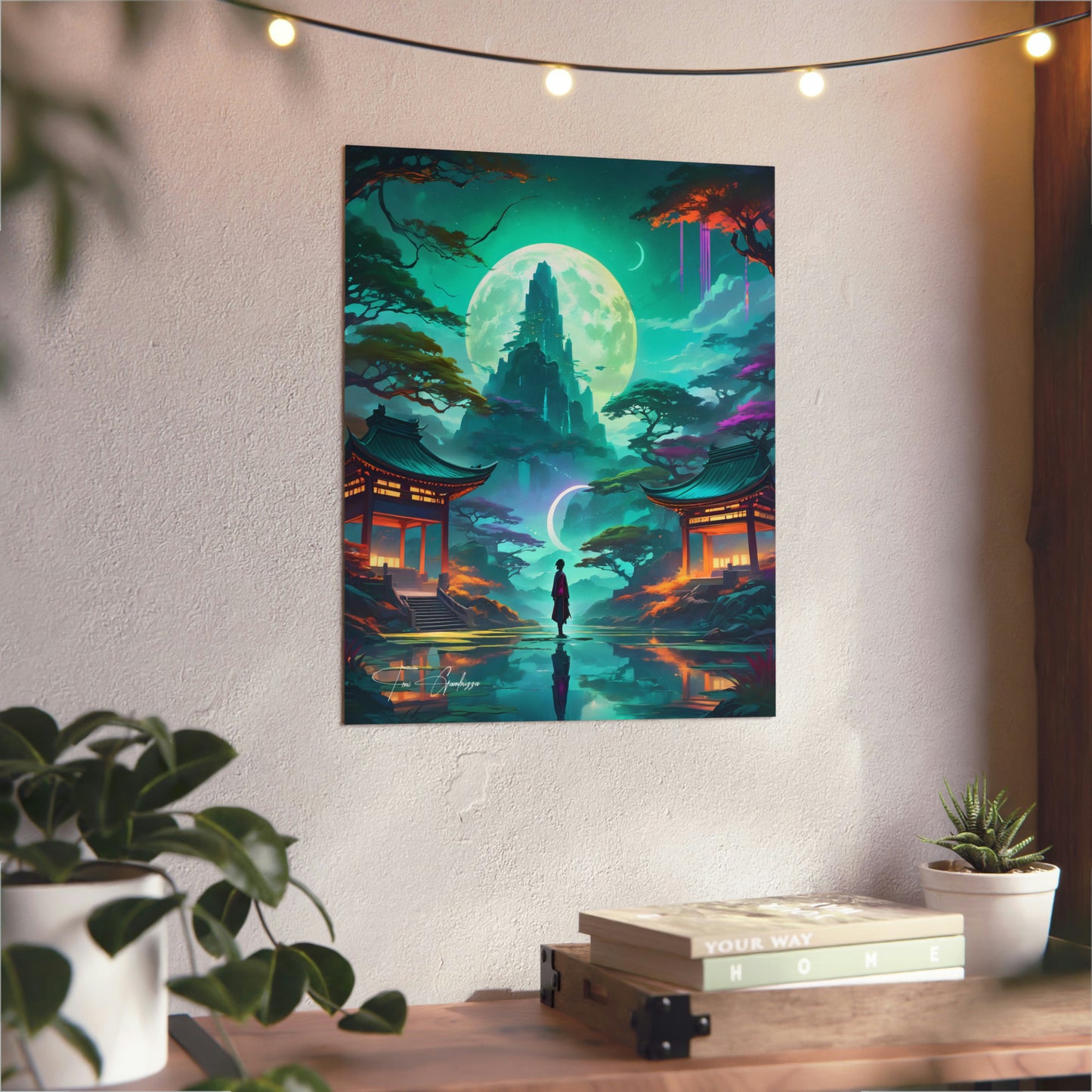 Zen Reflections: Balance 🇩🇪 GER Shipping - Anime Art on Metal Poster