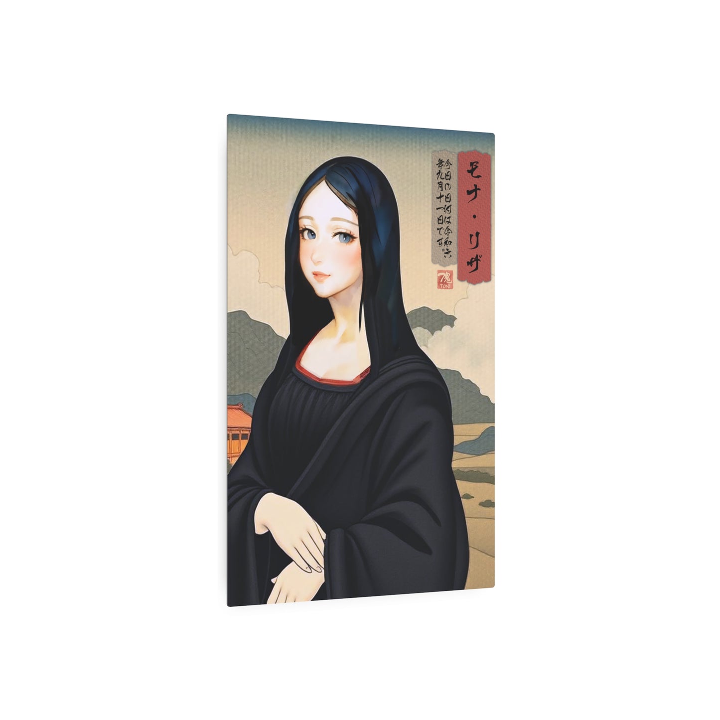 Ukiyo-e Art - Mona Risa 🇺🇸 US Shipping - Traditional Japanese Art on Metal Poster