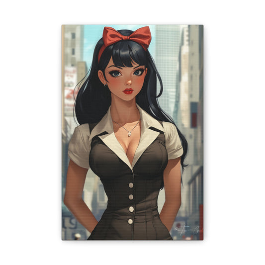 Anime Art • Pin Up 01 • Anime Art on high quality Canvas