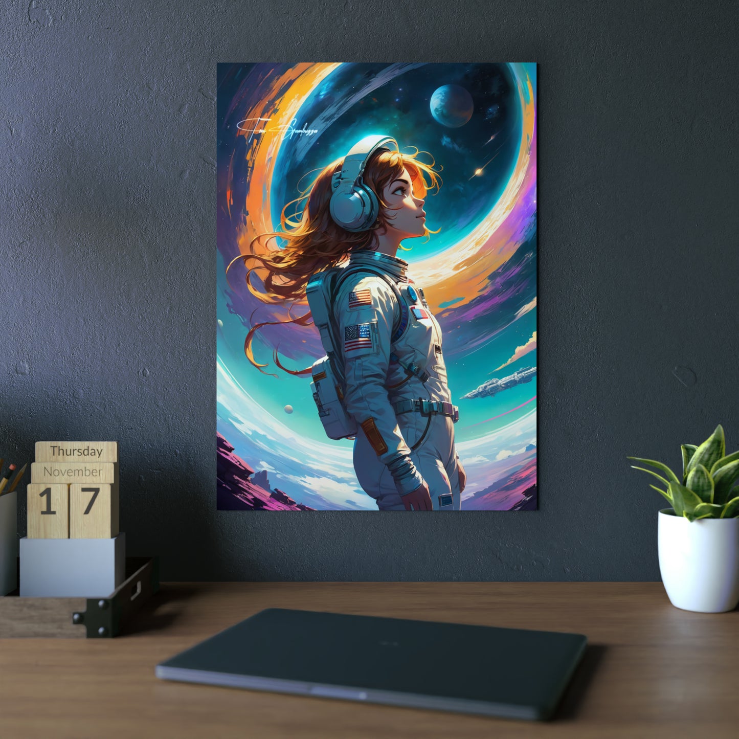 Space.mp3 🇩🇪 GER Shipping - Anime Art on Metal Poster