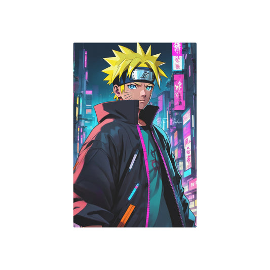 Cyberpunk Naruto 🇺🇸 US Shipping - Anime Art on Metal Poster