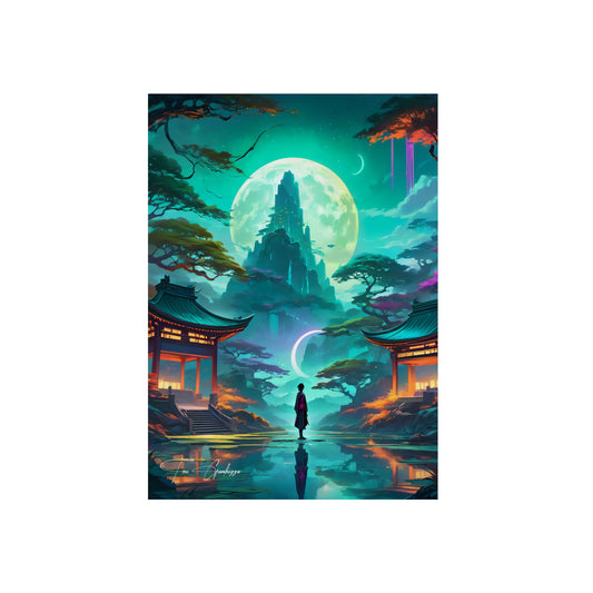 Zen Reflections: Balance 🇩🇪 GER Shipping - Anime Art on Metal Poster