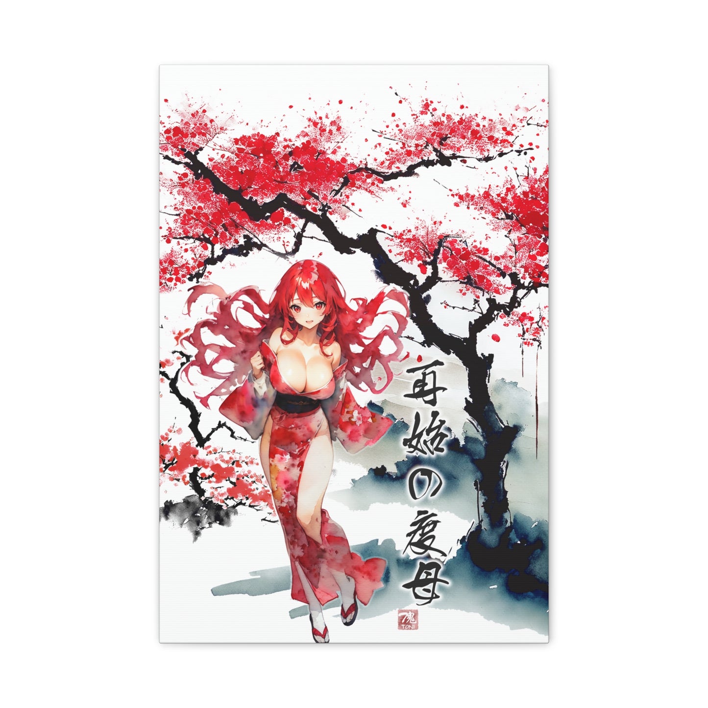 Sumi-e Art - Tara of Renewal • Traditional Japanese Art on high quality Canvas