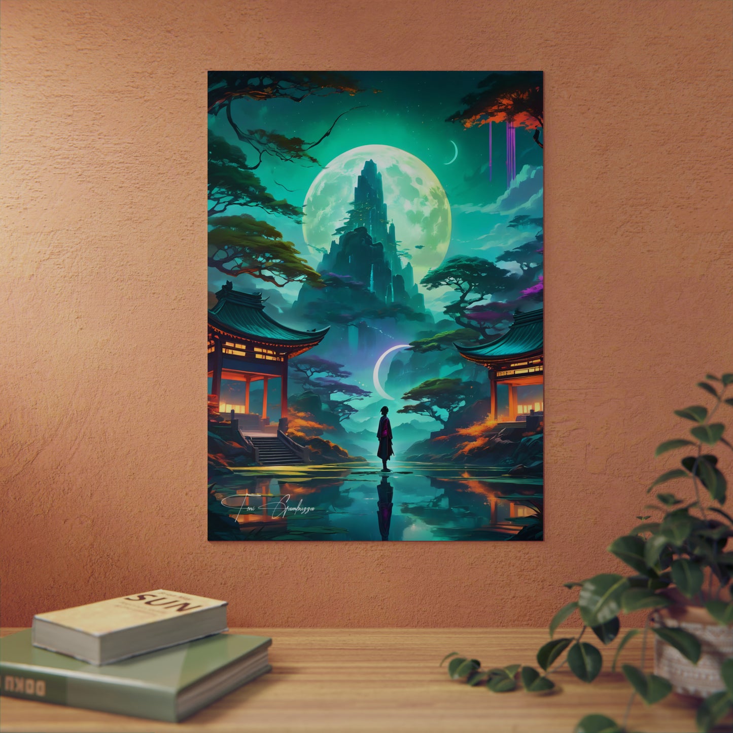 Zen Reflections: Balance 🇩🇪 GER Shipping - Anime Art on Metal Poster