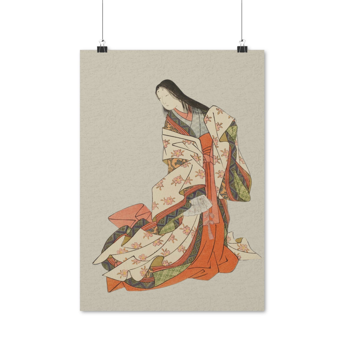 Ukiyo-e Art - The Poetess Ono no Komachi - Suzuki Harunobu • Traditional Japanese Art on high quality poster