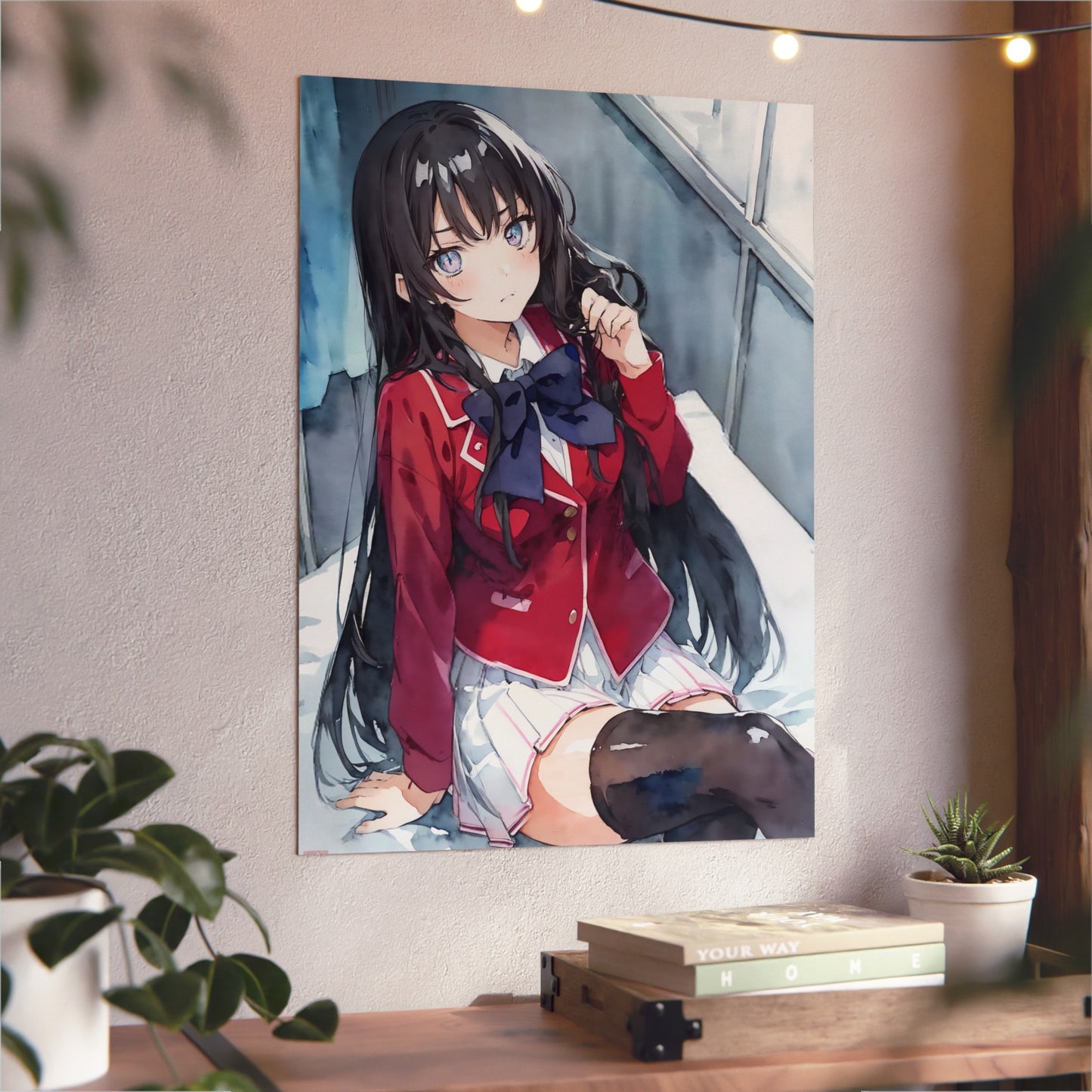 Suzune 🇩🇪 GER Shipping - Watercolor Anime Art on Metal Poster