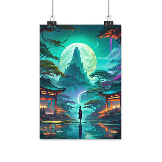 Zen Reflections: Balance - Anime Art on high quality poster