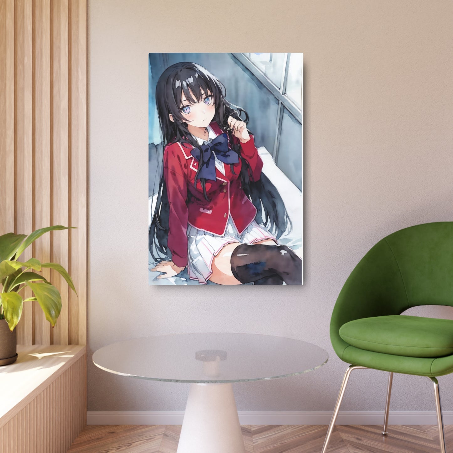 Suzune 🇺🇸 US Shipping - Watercolor Anime Art on Metal Poster