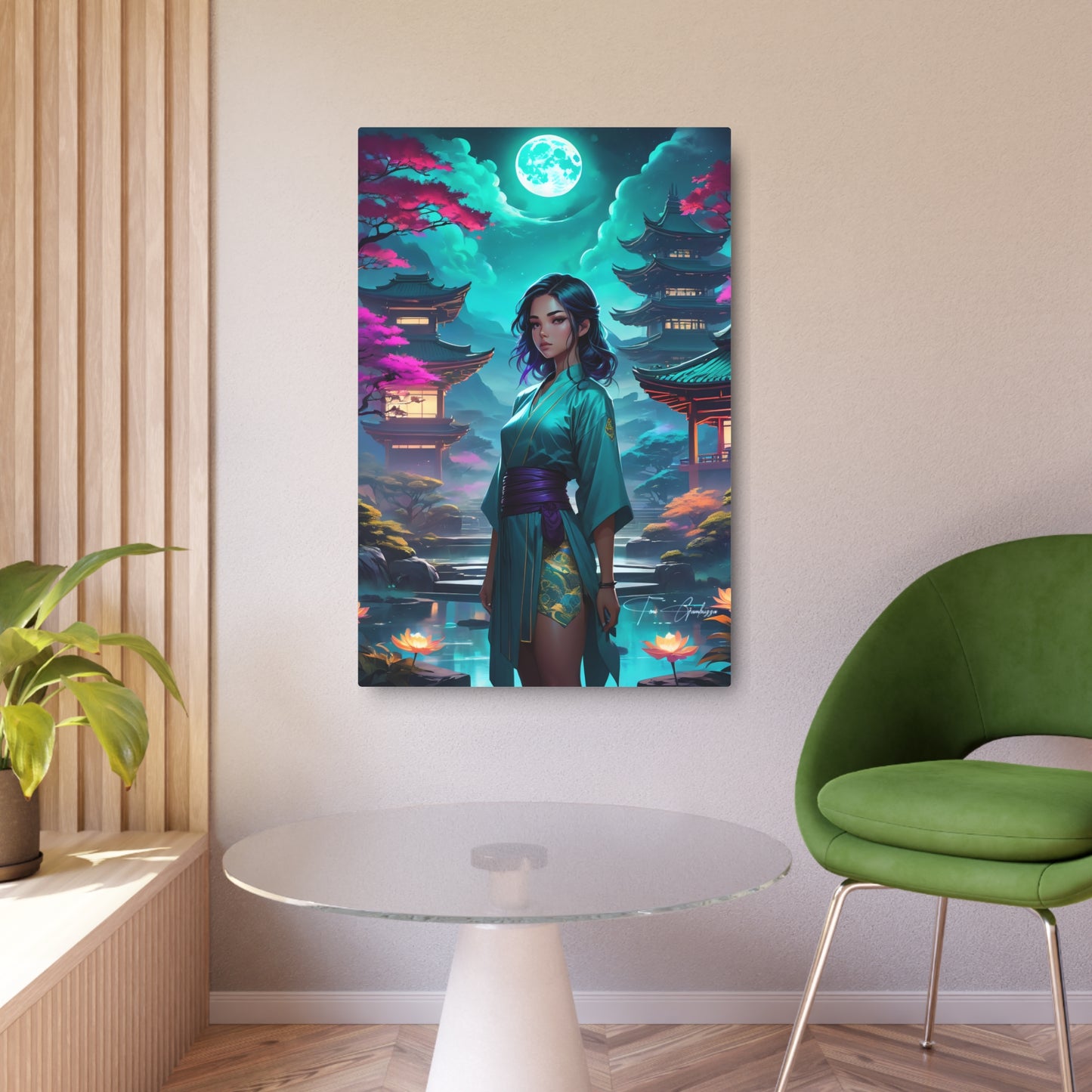 Zen Reflections: Peace 🇺🇸 US Shipping- Anime Art on Metal Poster