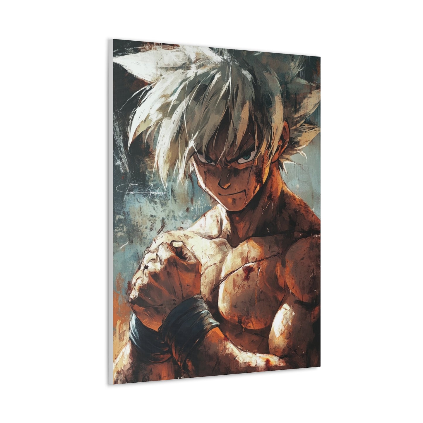 Anime Art - Goku after Battle • Art on high quality Canvas