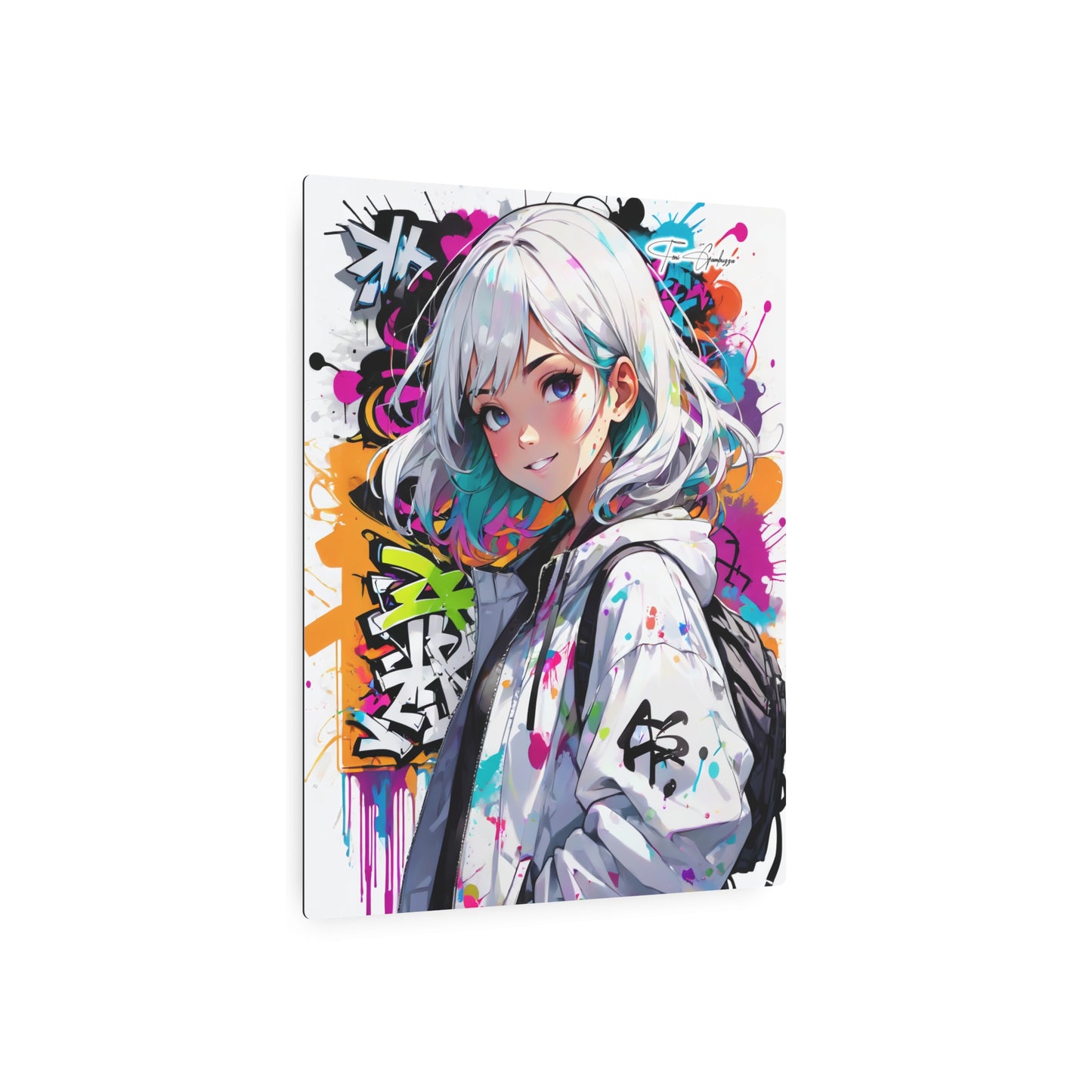 Manga Mural: Koko 🇺🇸 US Shipping - Anime Graffiti Art on Metal Poster