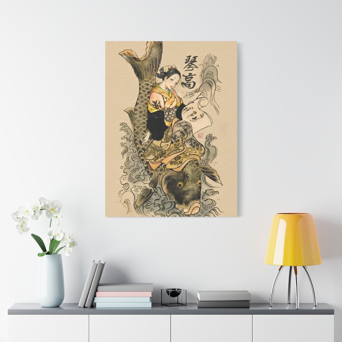 Ukiyo-e Art - Immortal Kinkö • Traditional Japanese Art on high quality Canvas