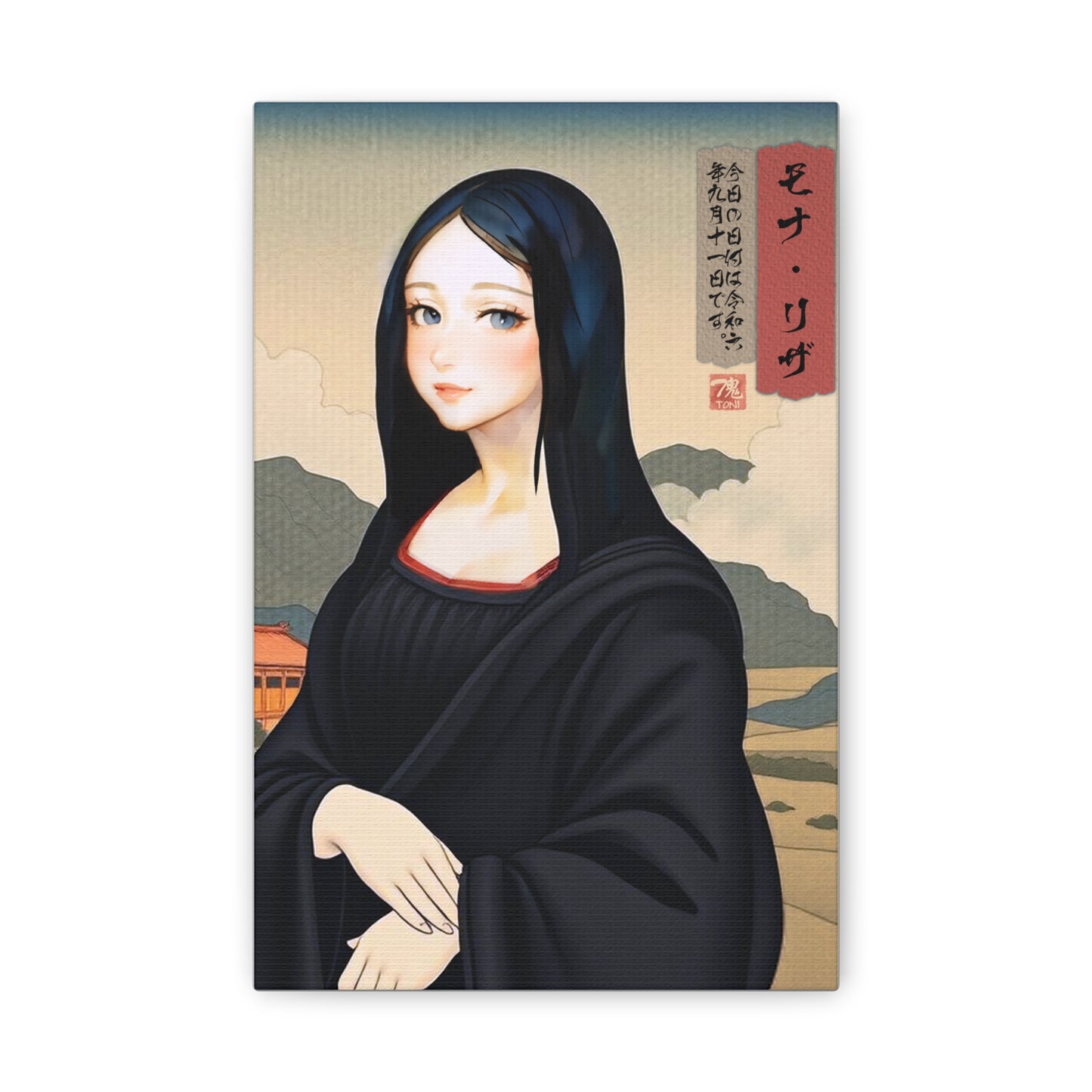 Ukiyo-e Art - Mona Risa • Traditional Japanese Art on high quality Canvas