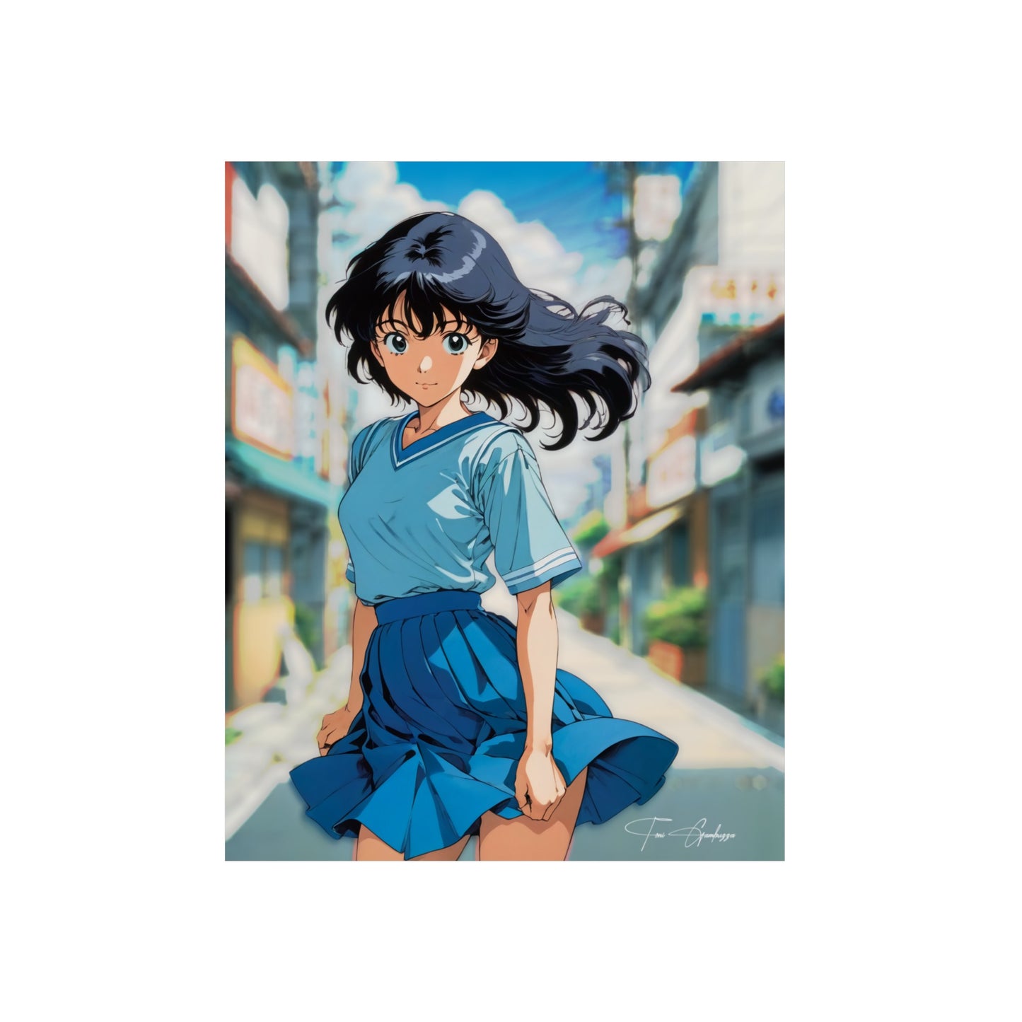 City Pop Collection - Your First Girlfried 🇩🇪 GER Shipping - Anime Art on Metal Poster