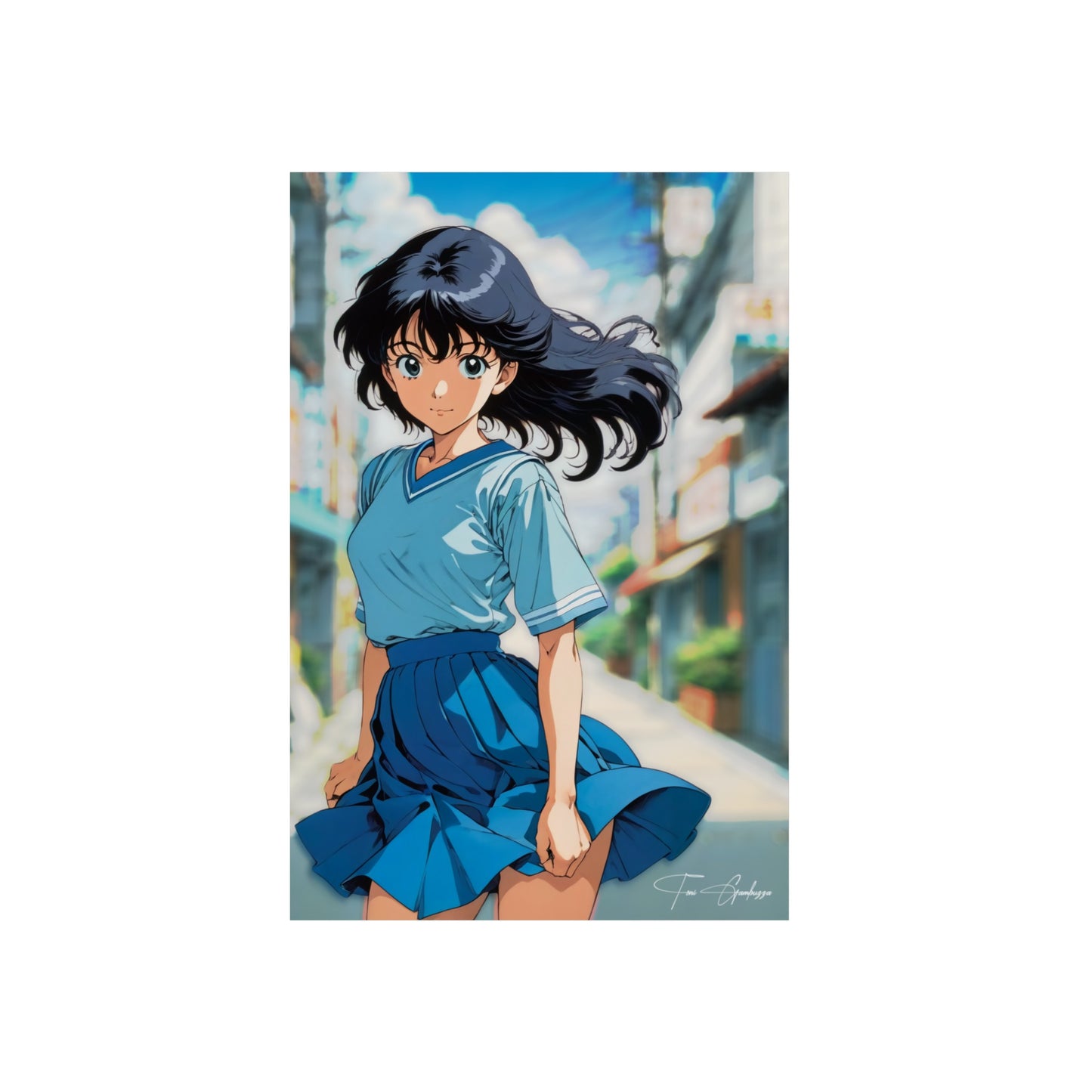 City Pop Collection - Your First Girlfried 🇩🇪 GER Shipping - Anime Art on Metal Poster