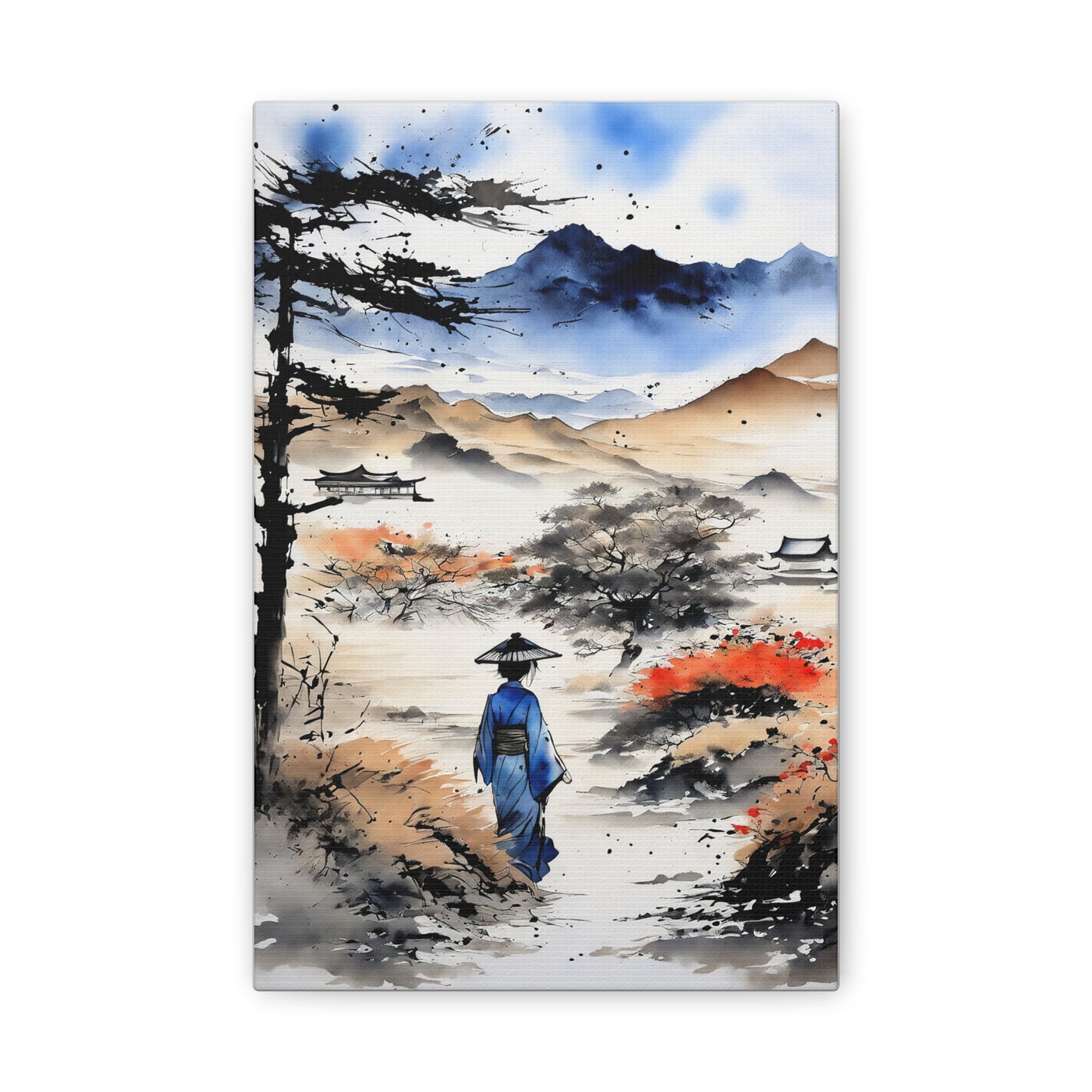 Sumi-e Art - Wasteland wisdom • Traditional Japanese Art on high quality Canvas