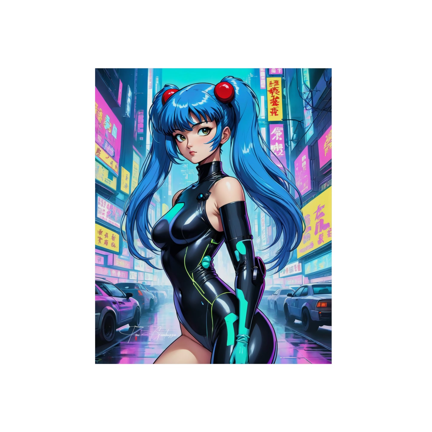 Cyberpunk Shampoo 🇩🇪 GER Shipping - Anime Art on Metal Poster