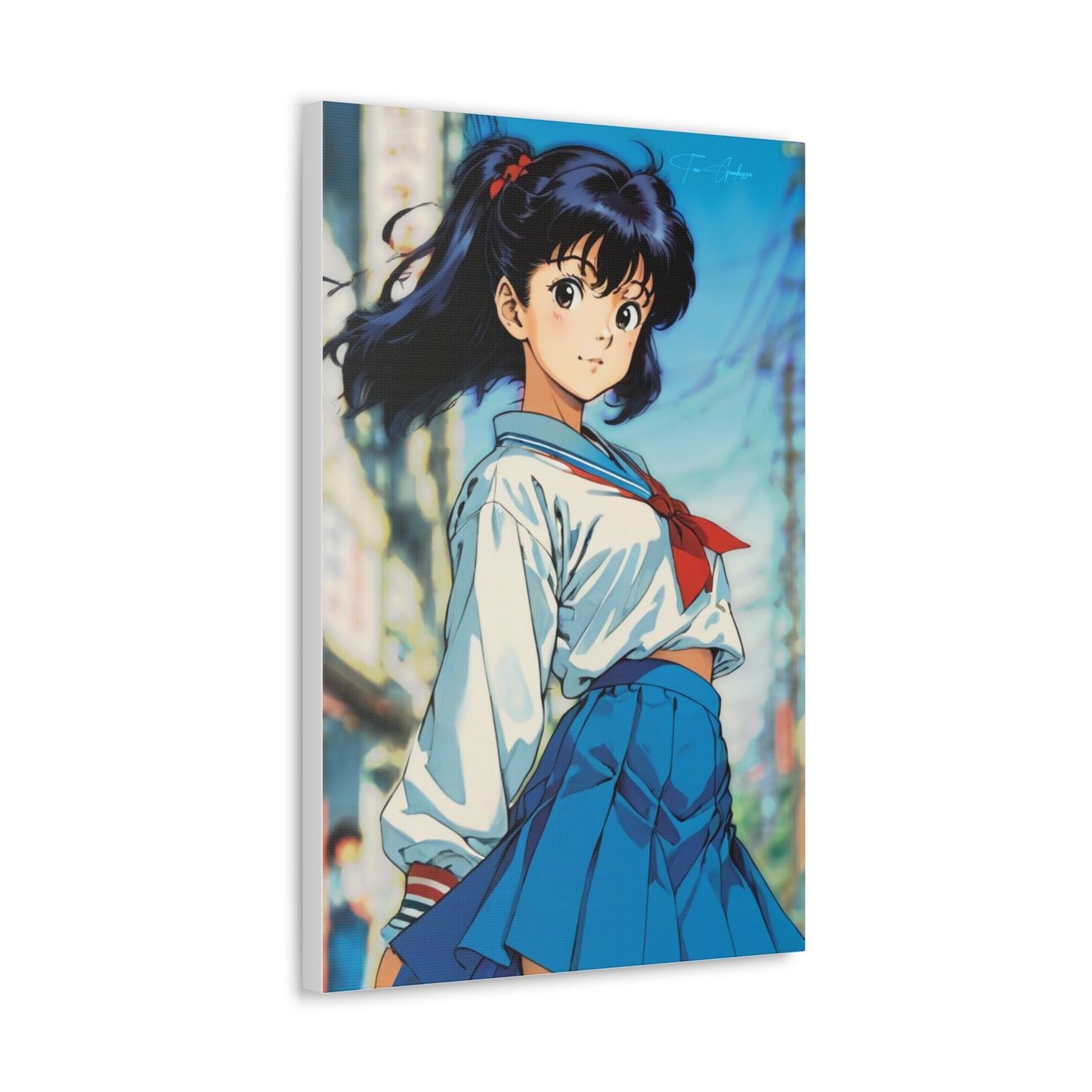 City Pop Collection - Sayori from the docks • Anime Art on high quality Canvas