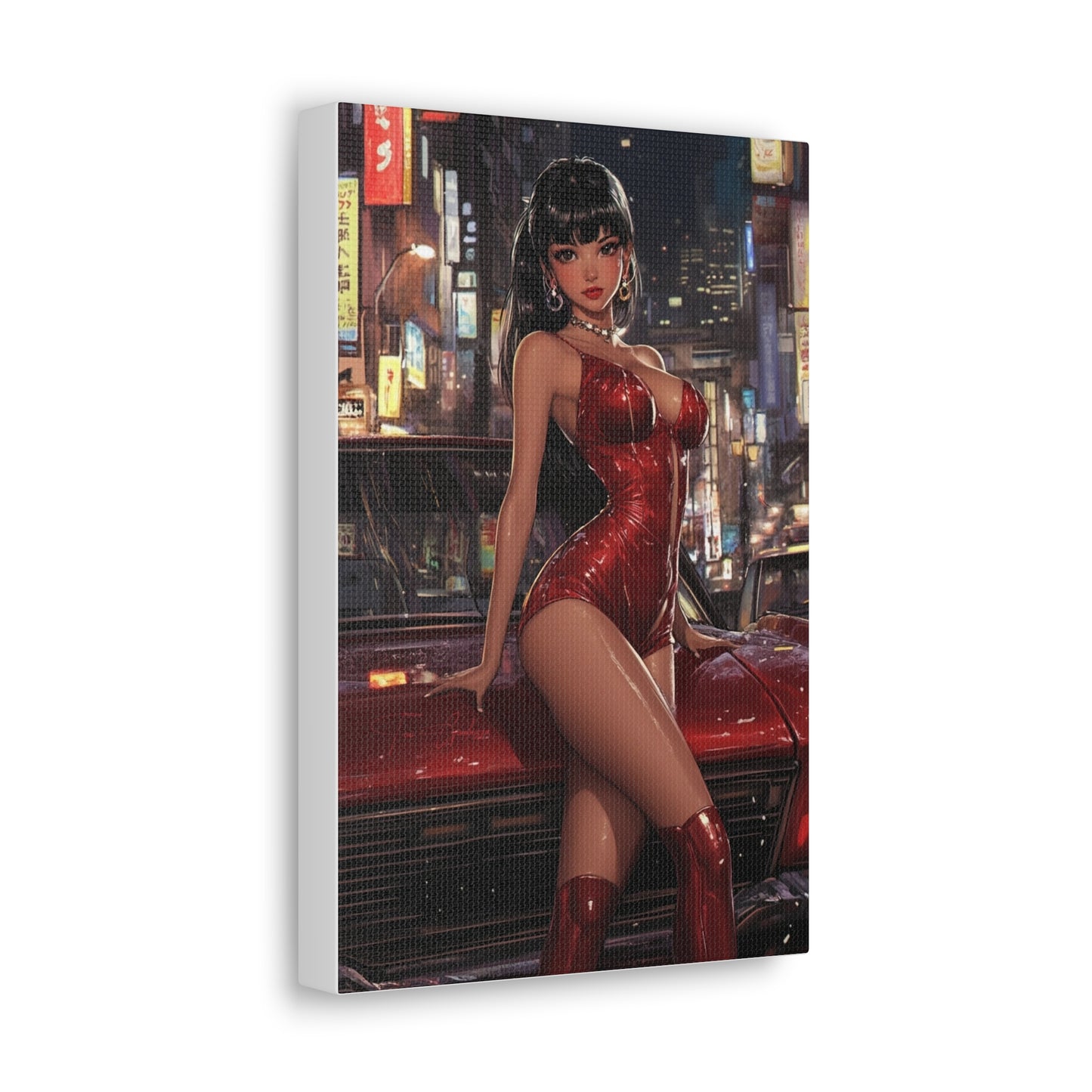 Anime Art • Pin Up 02 • Anime Art on high quality Canvas