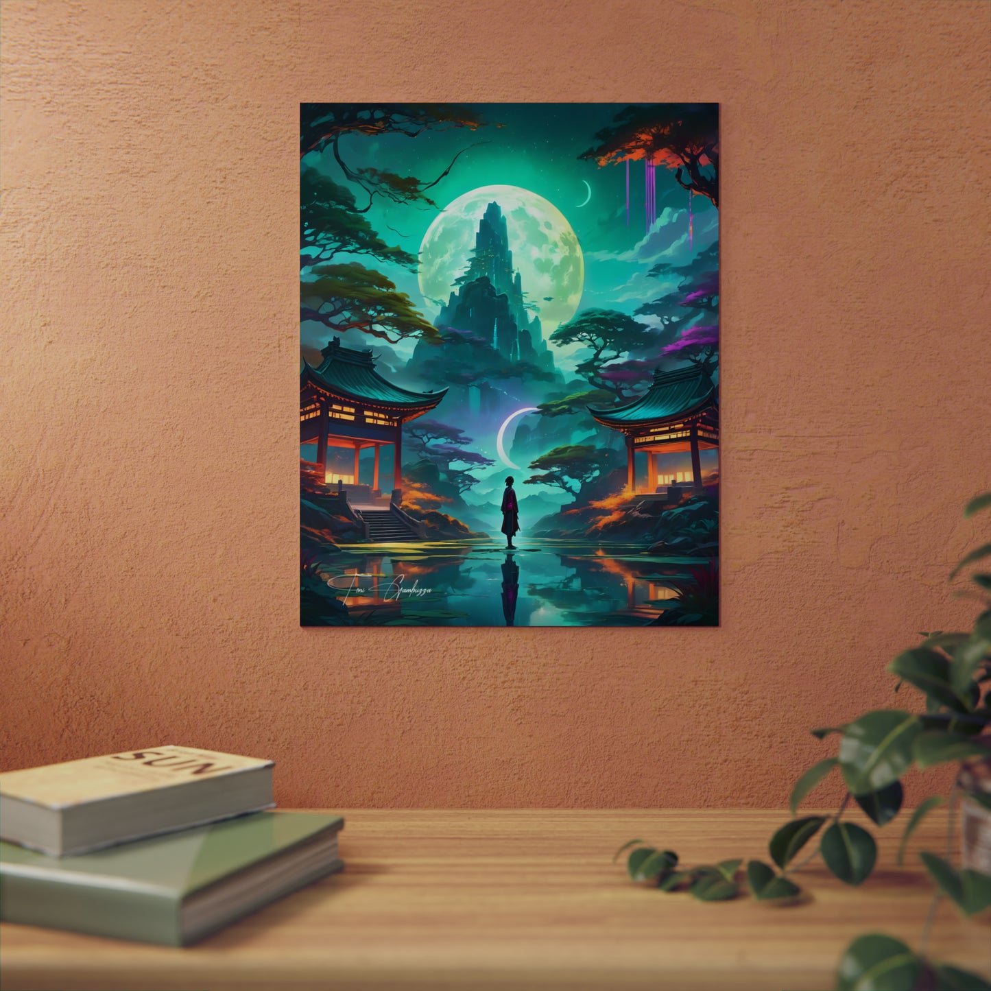 Zen Reflections: Balance 🇩🇪 GER Shipping - Anime Art on Metal Poster