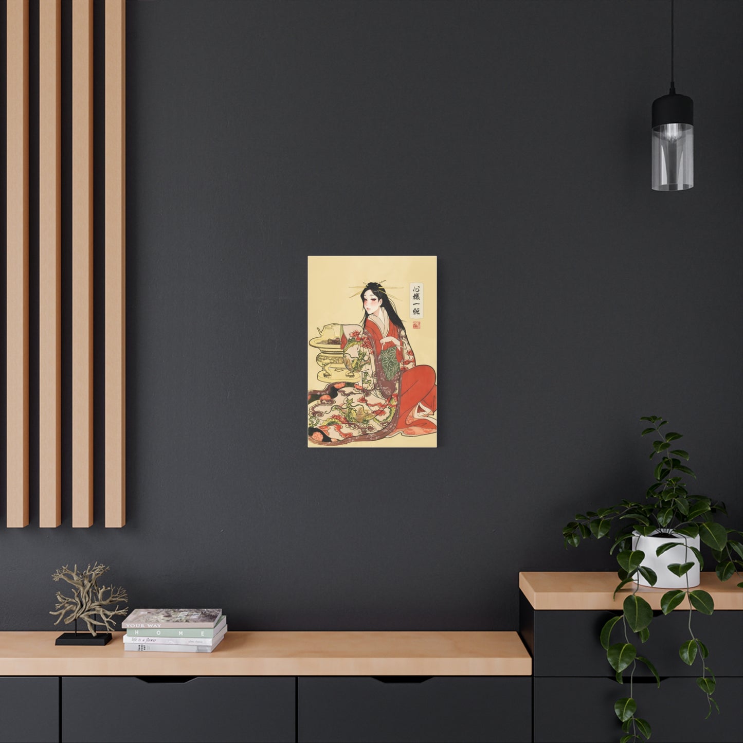 Ukiyo-e Art  - Turning over a new leaf • Traditional Japanese Art on high quality Canvas