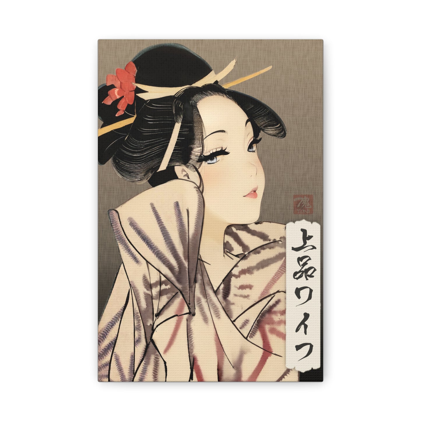 Ukiyo-e Art - Elegant Waifu • Traditional Japanese Art on high quality Canvas