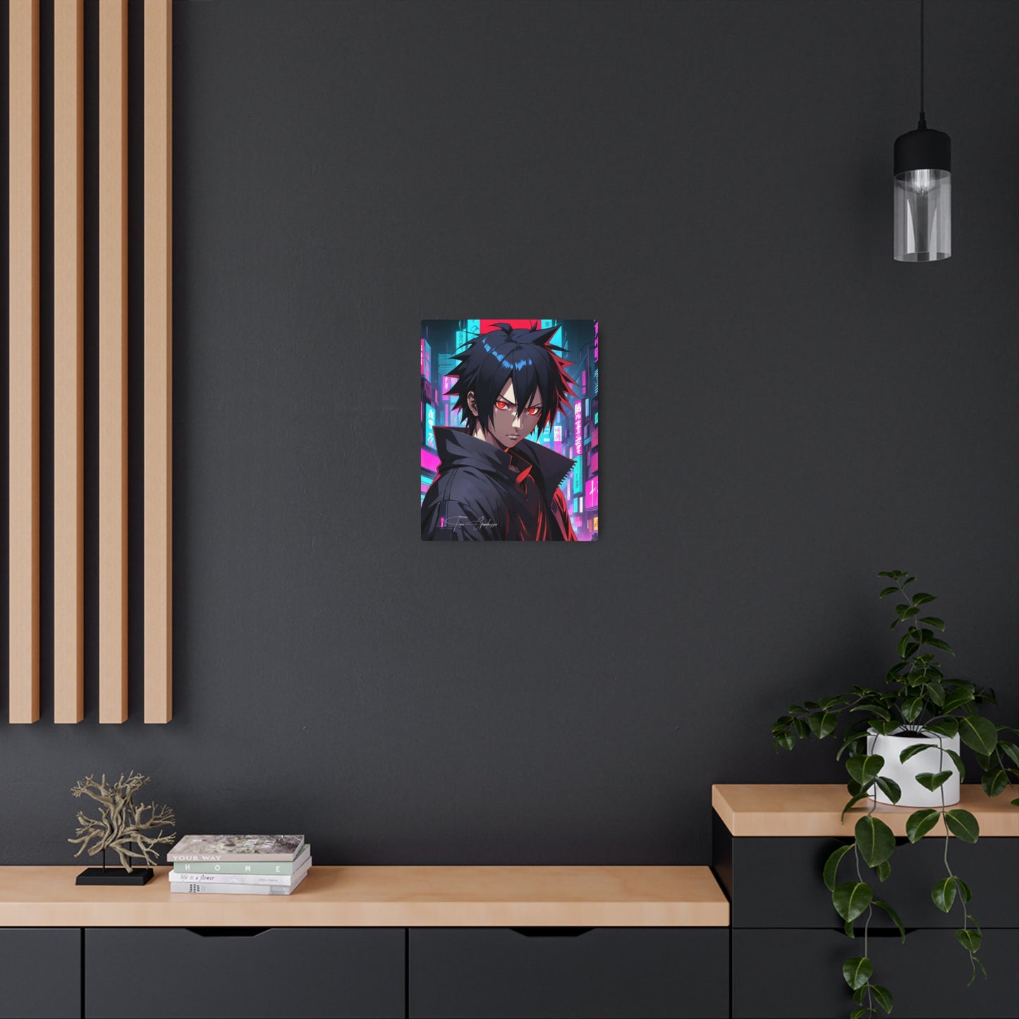 Cyberpunk Sasuke 🇺🇸 US Shipping - Anime Art on Metal Poster