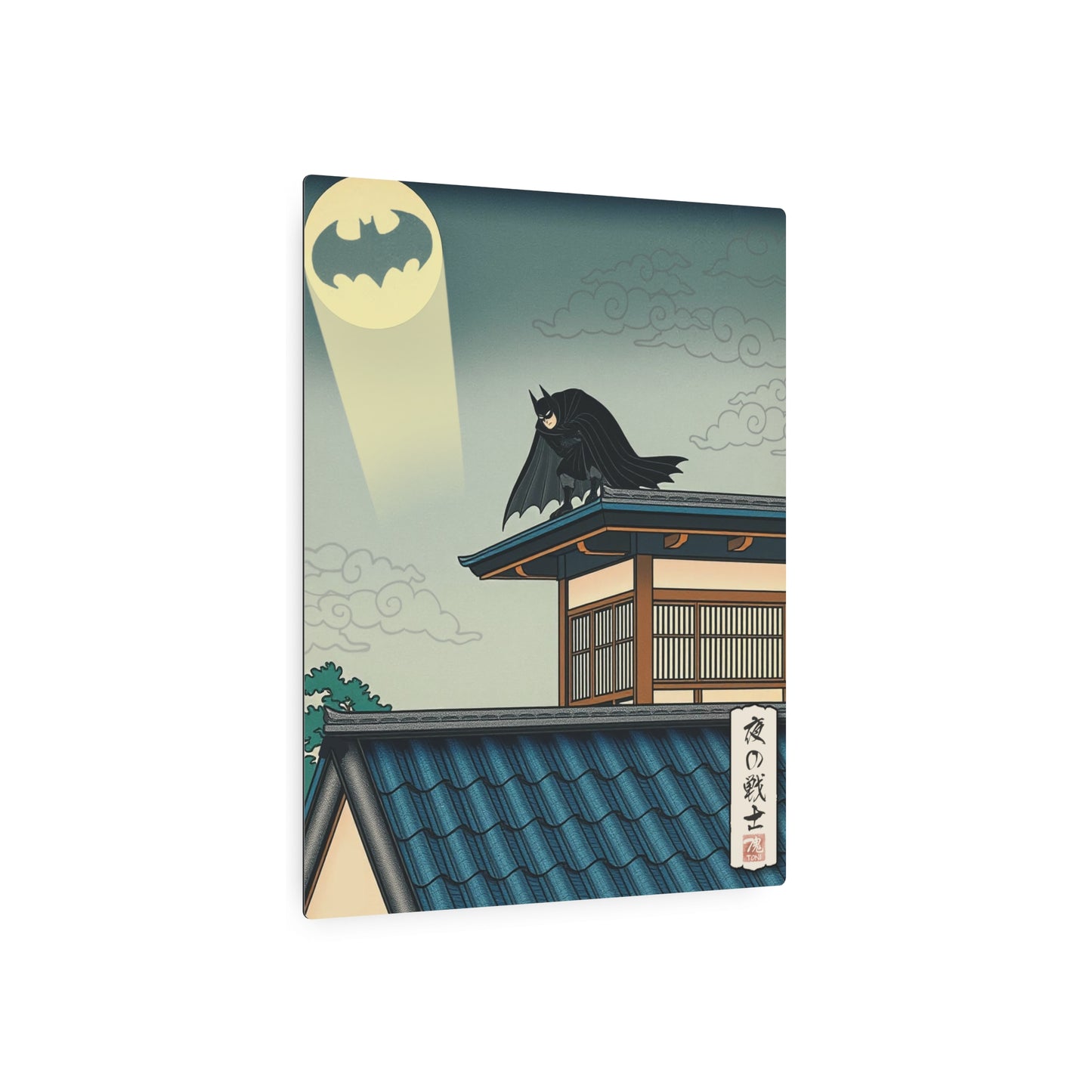 Ukiyo-e Art - Warrior of the Night 🇺🇸 US Shipping - Traditional Japanese Art on Metal Poster