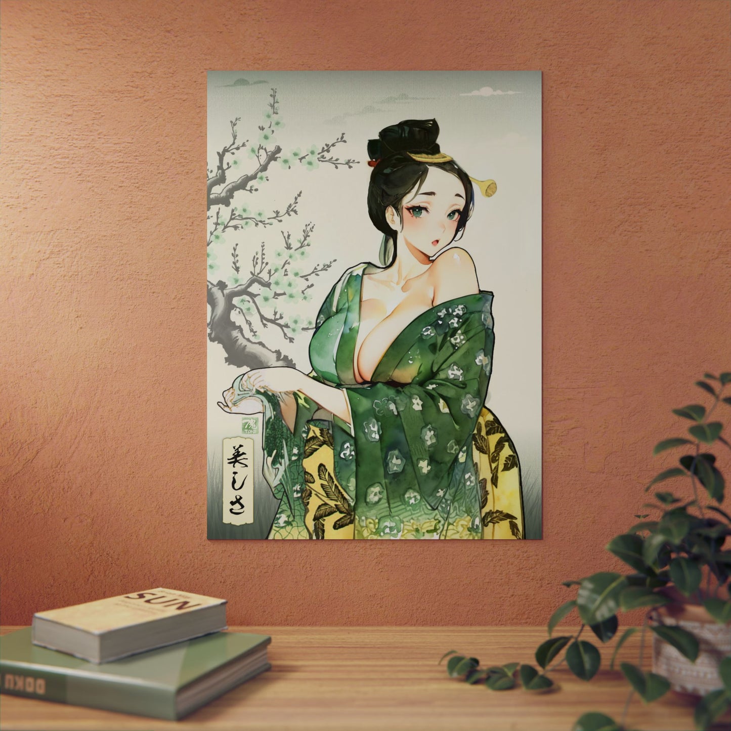 Ukiyo-e Art - Beauty 🇩🇪 GER Shipping - Traditional Japanese Art on Metal Poster