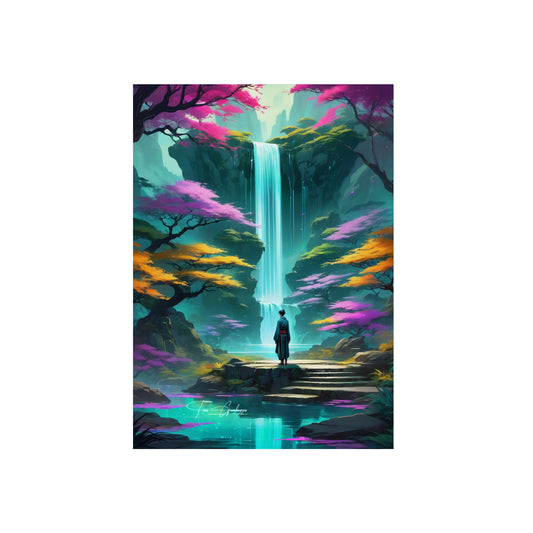 Zen Reflections: Flow 🇩🇪 GER Shipping - Anime Art on Metal Poster