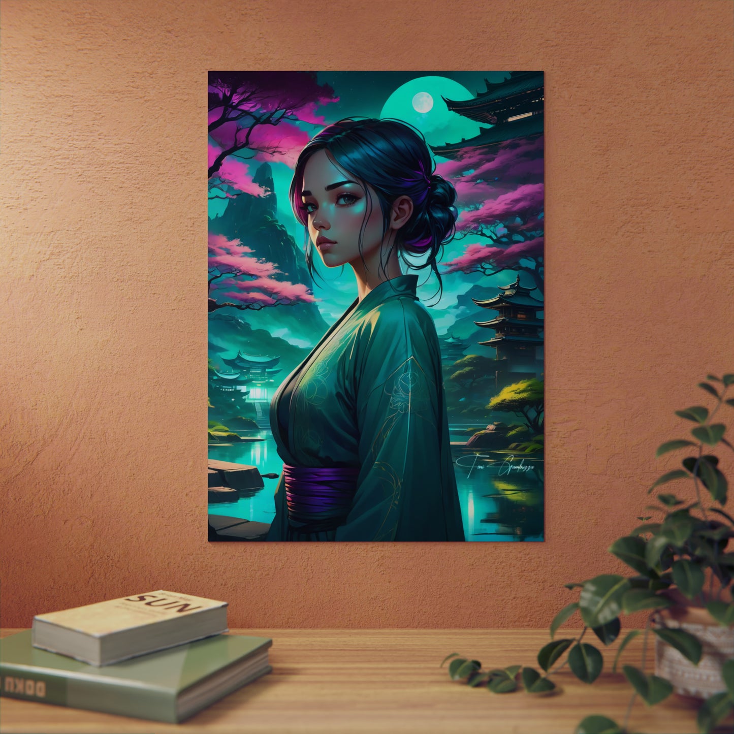 Zen Reflections: Serenity 🇩🇪 GER Shipping - Anime Art on Metal Poster