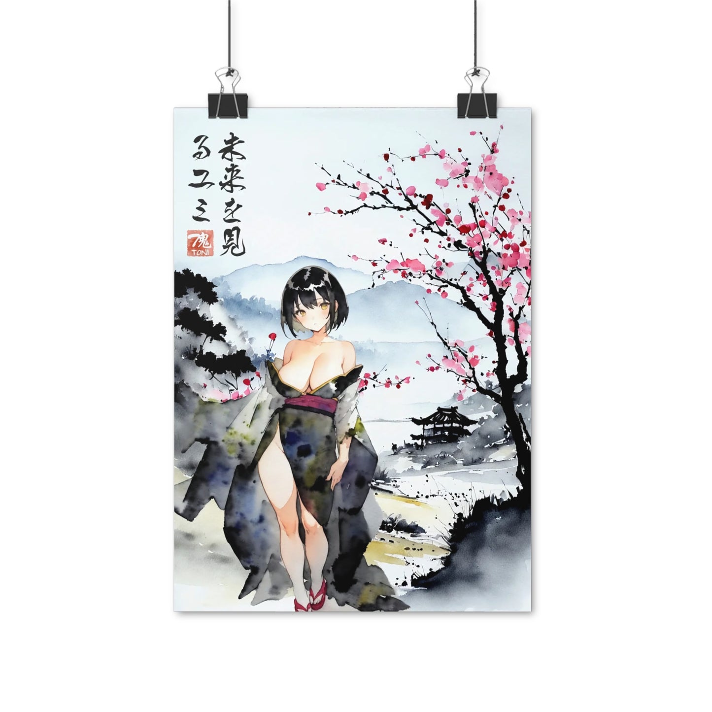 Sumi-e Art - Yumi • Traditional Japanese Art on high quality poster