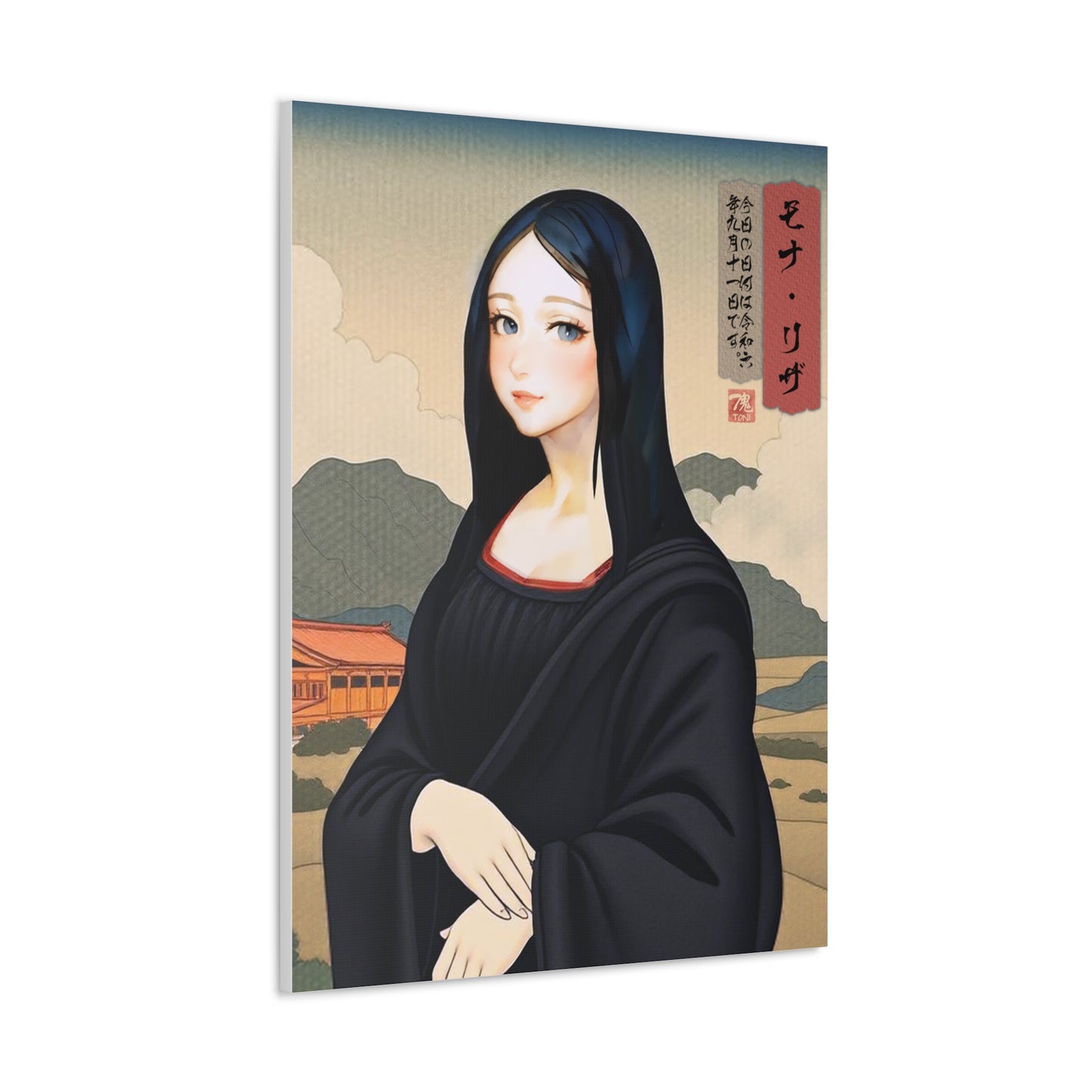 Ukiyo-e Art - Mona Risa • Traditional Japanese Art on high quality Canvas