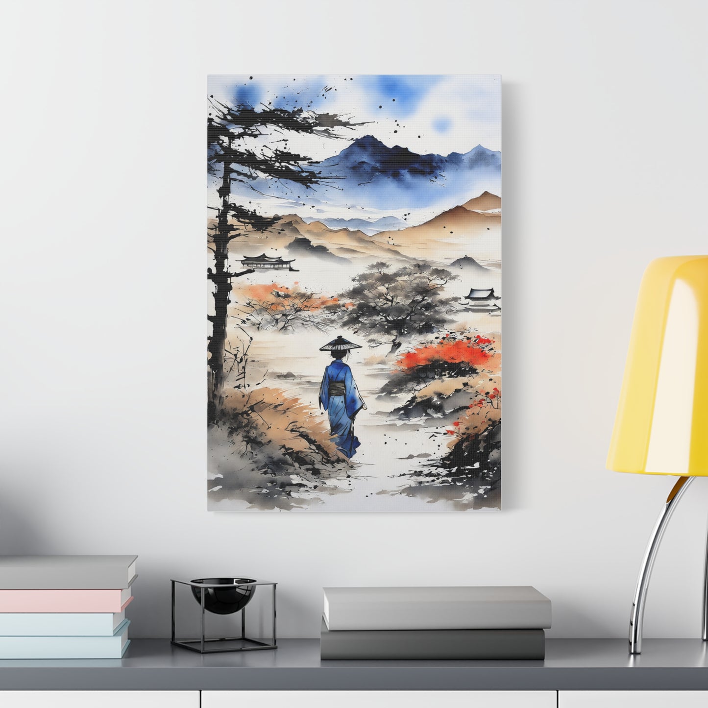 Sumi-e Art - Wasteland wisdom • Traditional Japanese Art on high quality Canvas