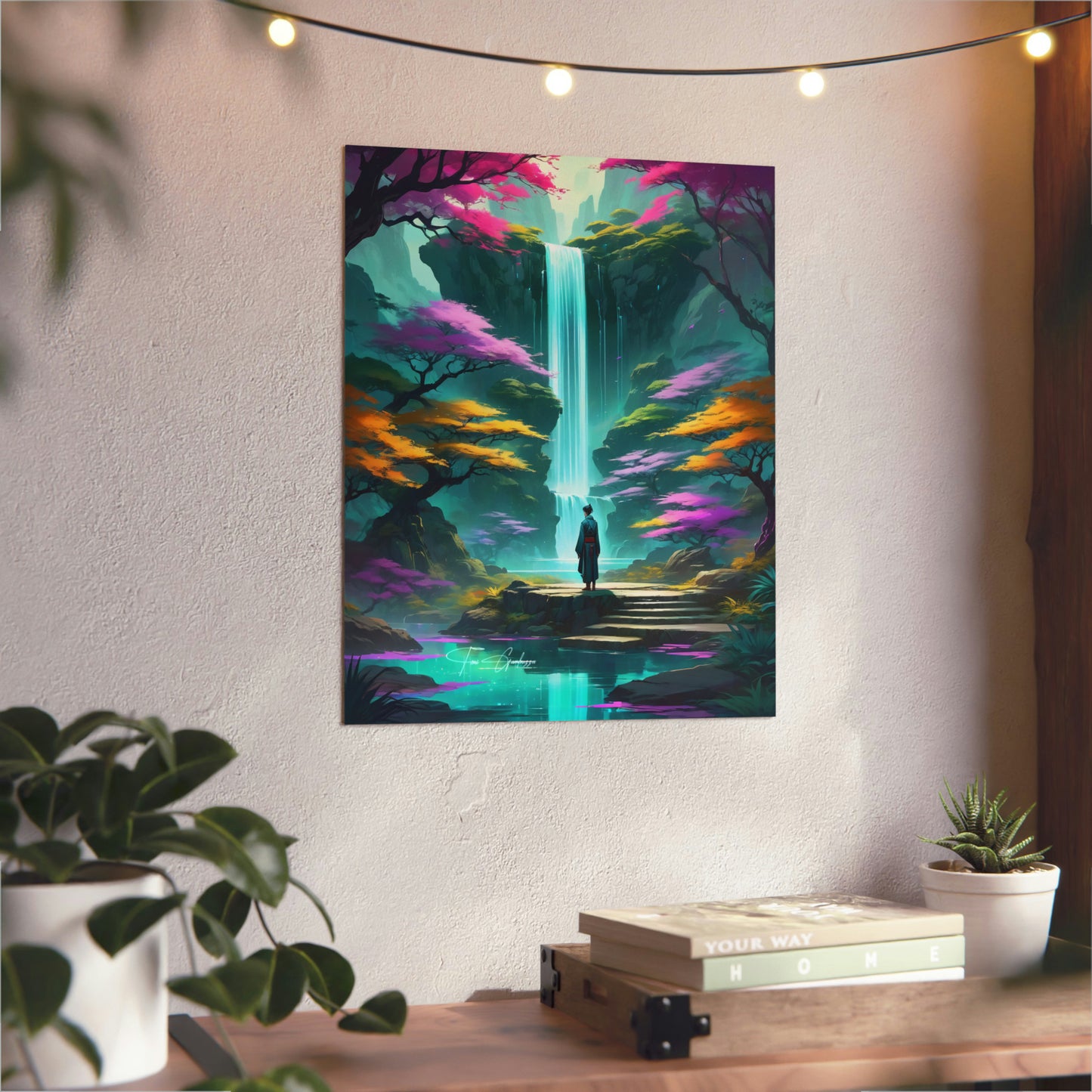 Zen Reflections: Flow 🇩🇪 GER Shipping - Anime Art on Metal Poster