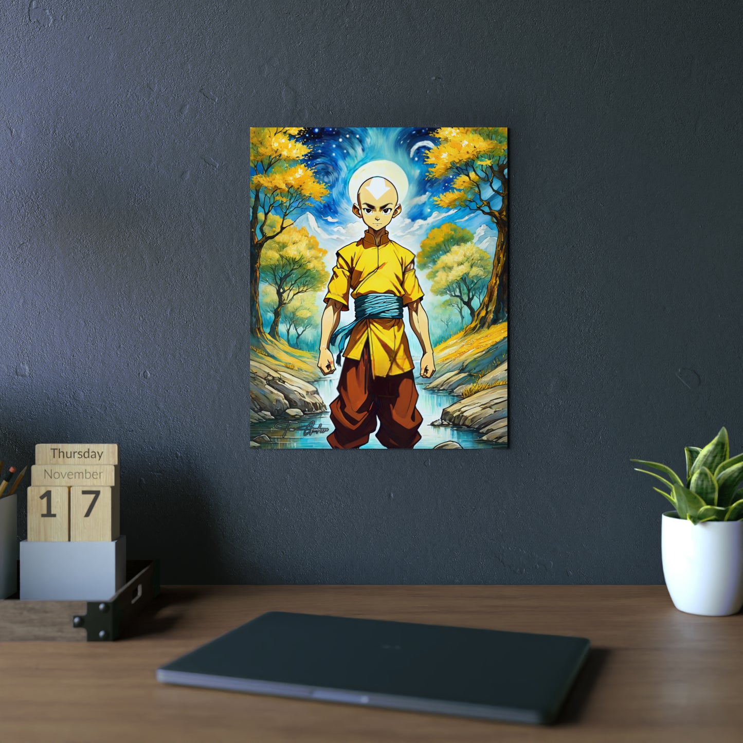 Avatar Aang 🇩🇪 GER Shipping - Anime Art on Metal Poster