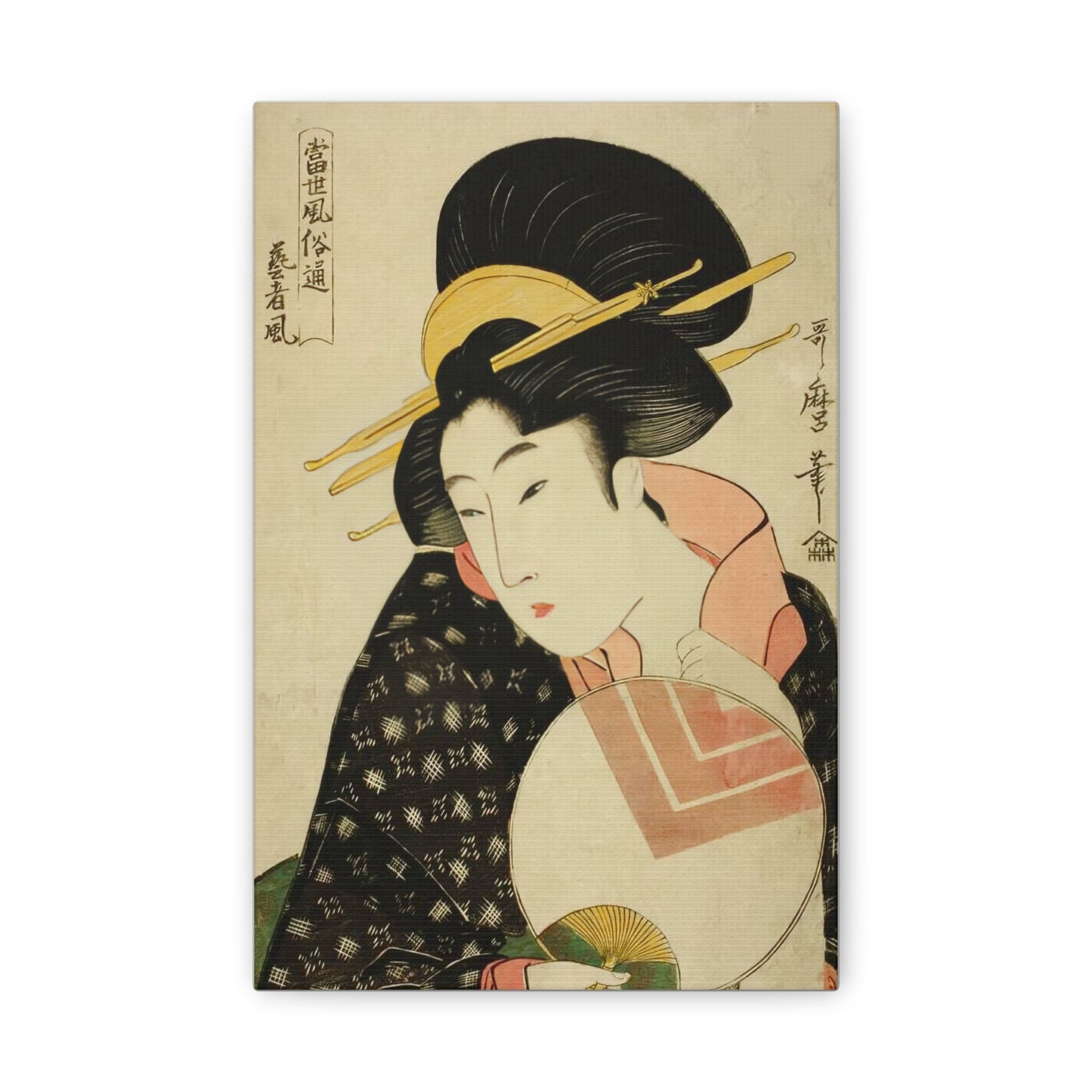 Ukiyo-e Art - Geisha Style - Kitagawa Utamaro • Traditional Japanese Art on high quality Canvas