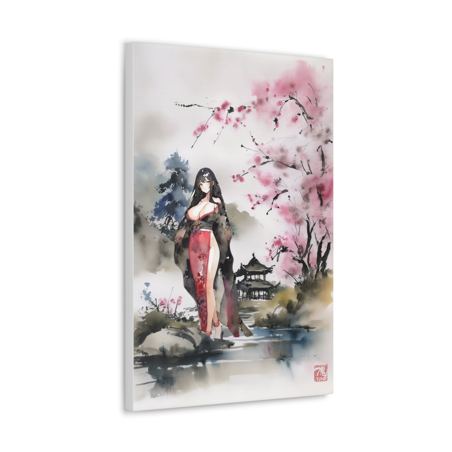 Sumi-e Art - Farben der Stille • Traditional Japanese Art on high quality Canvas