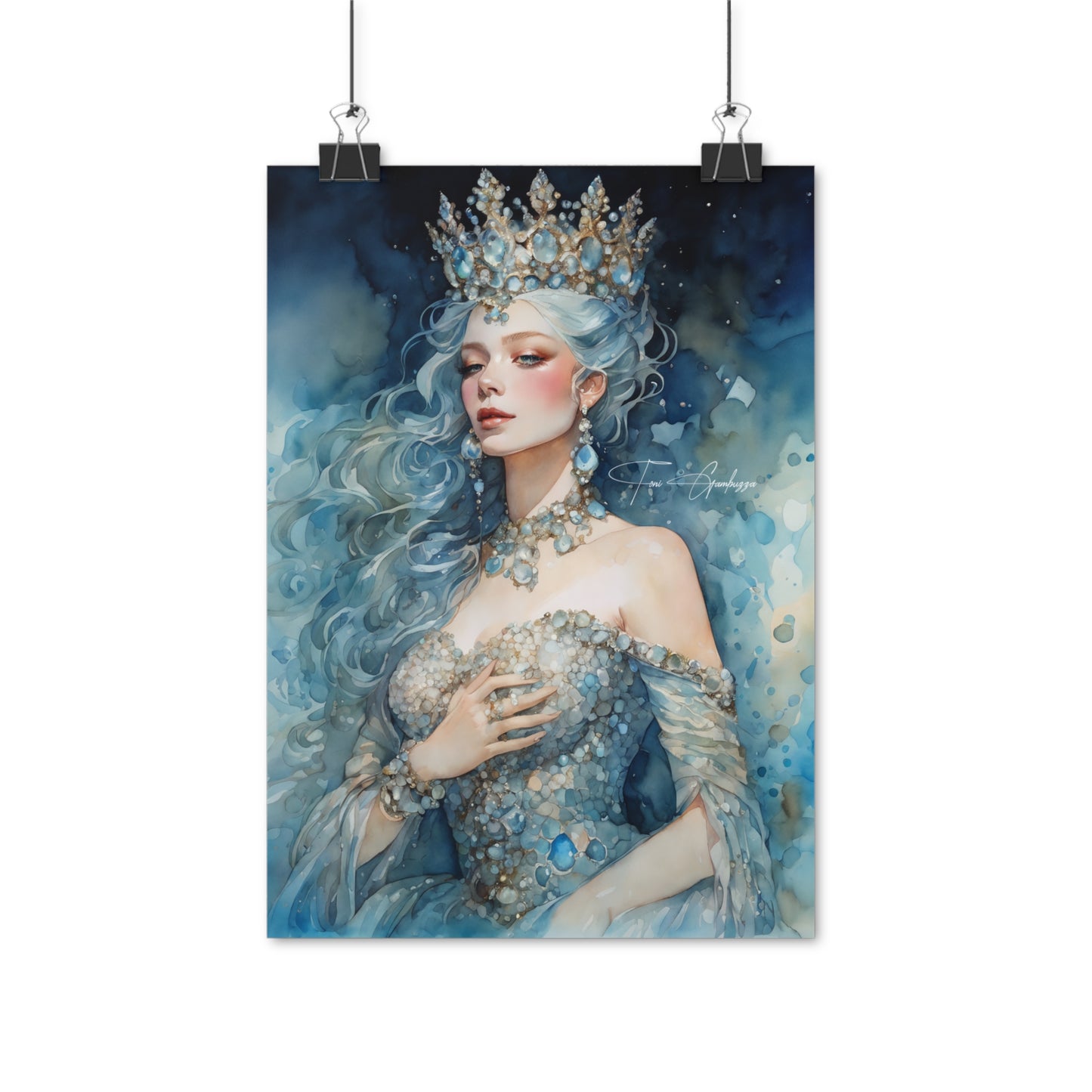 Coralines Crowning - Oil Painting on high quality poster