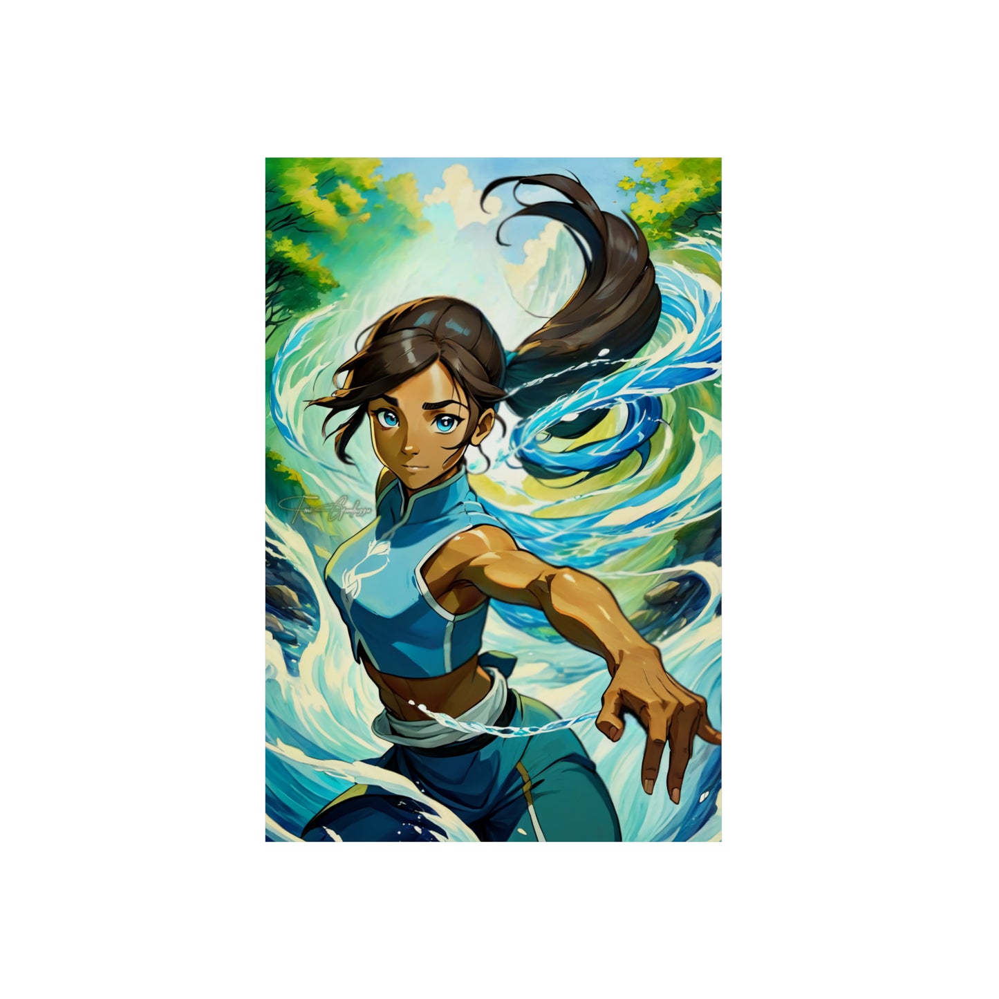 Avatar Korra 🇩🇪 GER Shipping - Anime Art on Metal Poster