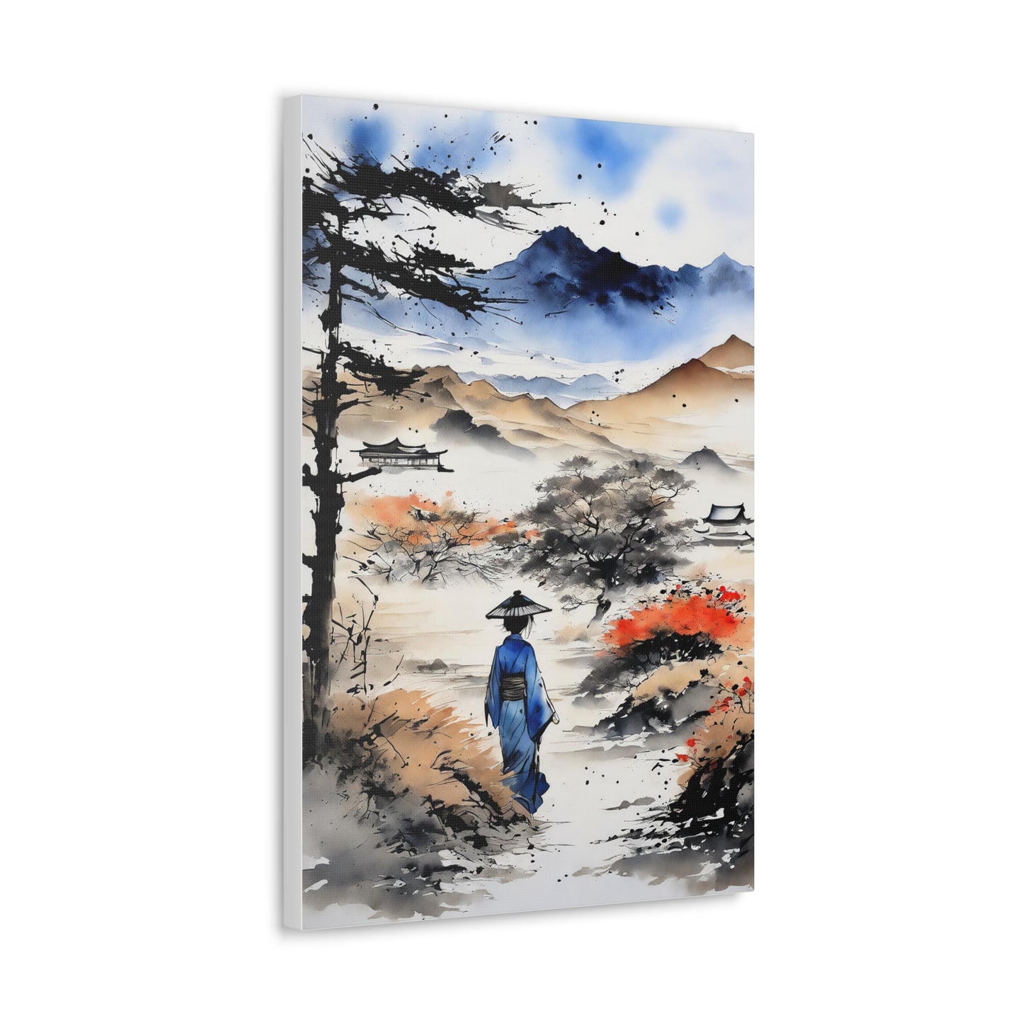 Sumi-e Art - Wasteland wisdom • Traditional Japanese Art on high quality Canvas