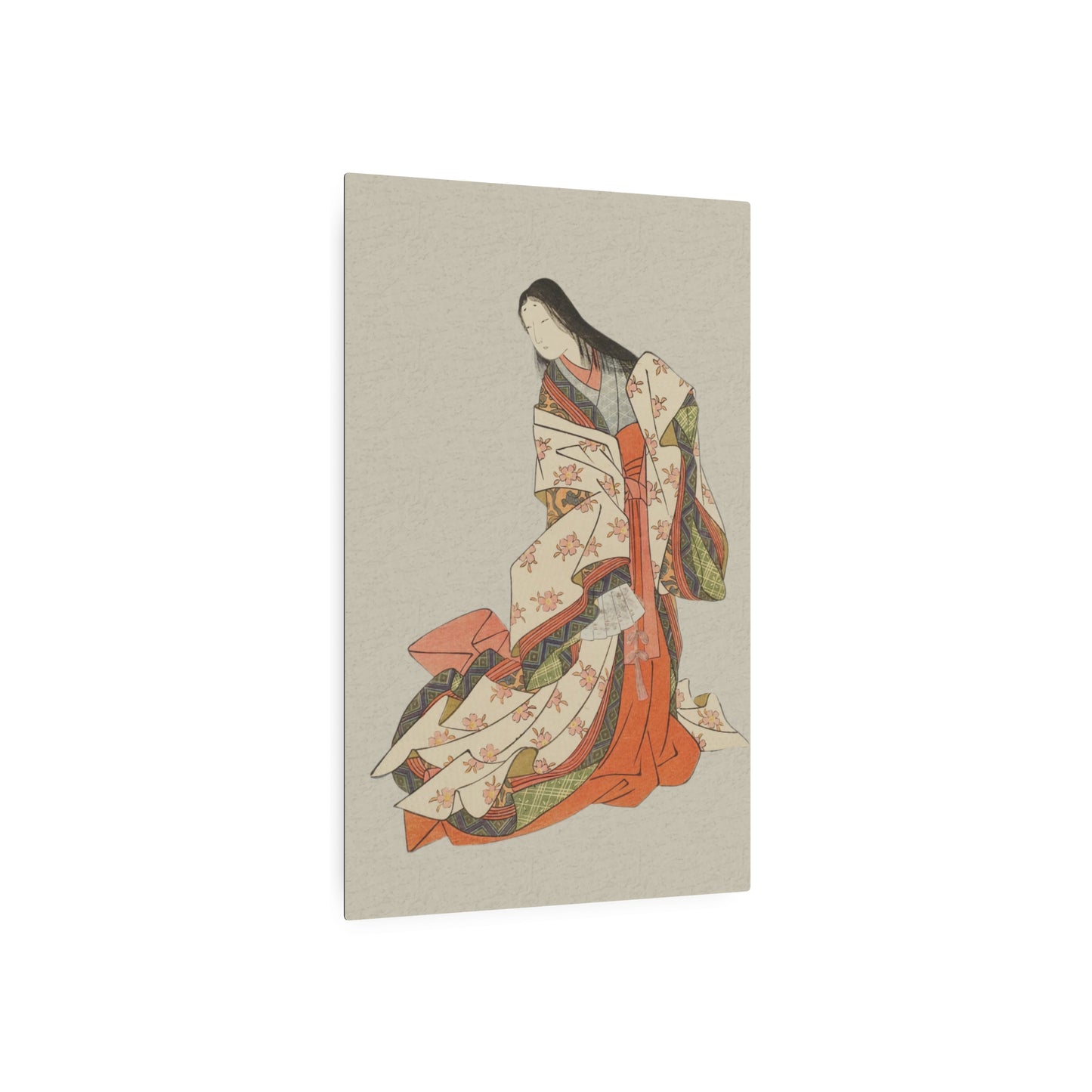 Ukiyo-e Art - The Poetess Ono no Komachi - Suzuki Harunobu 🇺🇸 US Shipping - Traditional Japanese Art on Metal Poster