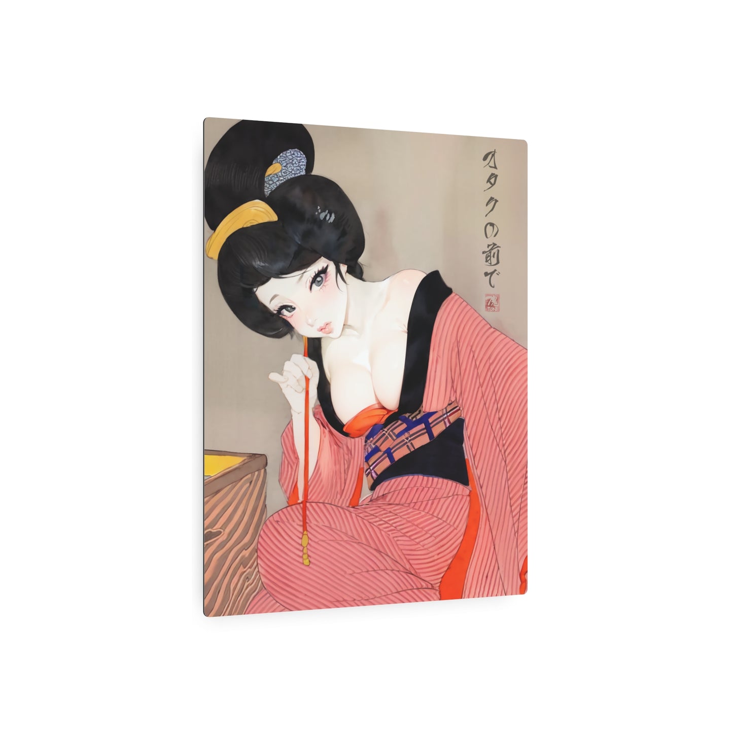 Ukiyo-e Art - Before the otaku 🇺🇸 US Shipping - Traditional Japanese Art on Metal Poster