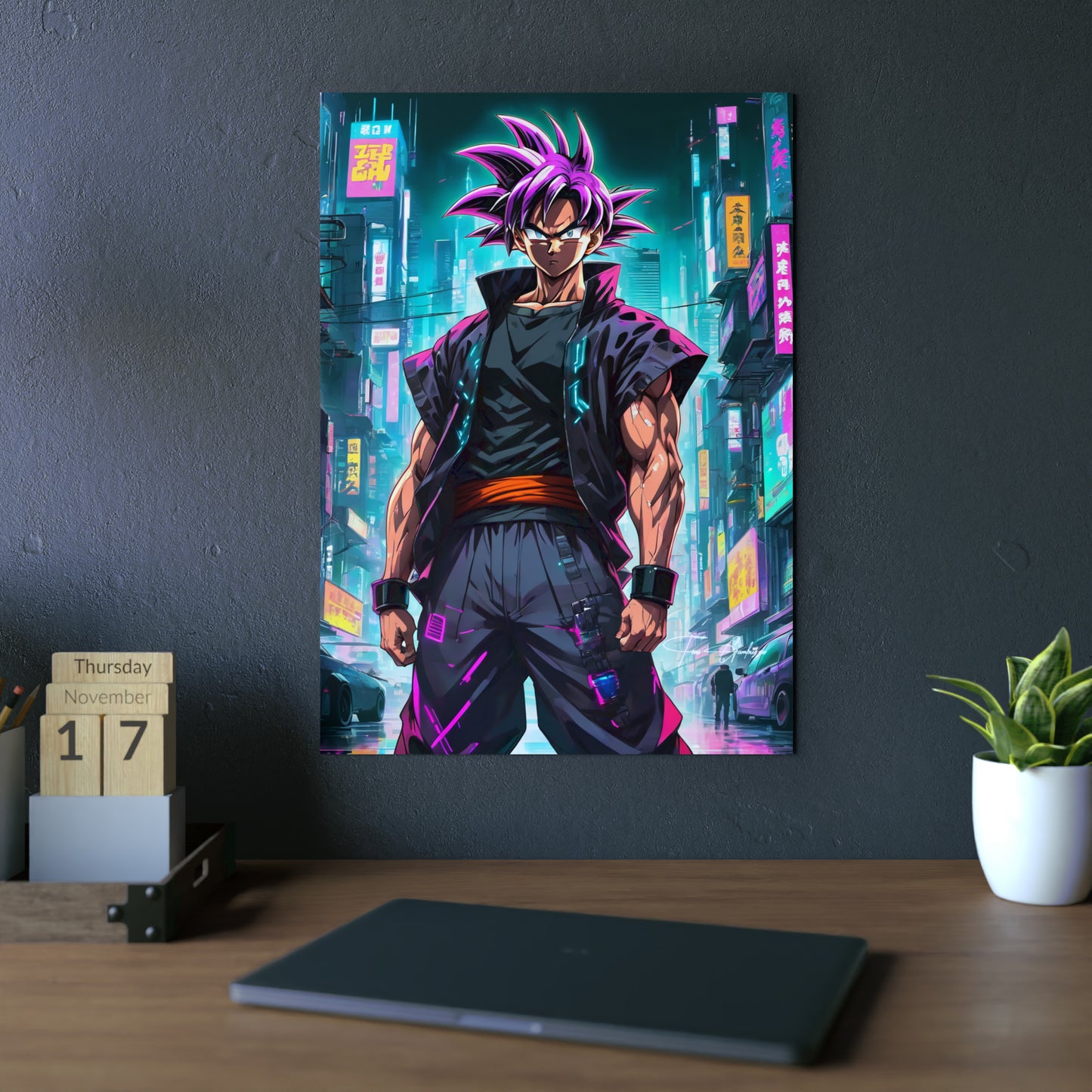 Cyberpunk Ultra Ego 🇩🇪 GER Shipping - Anime Art on Metal Poster