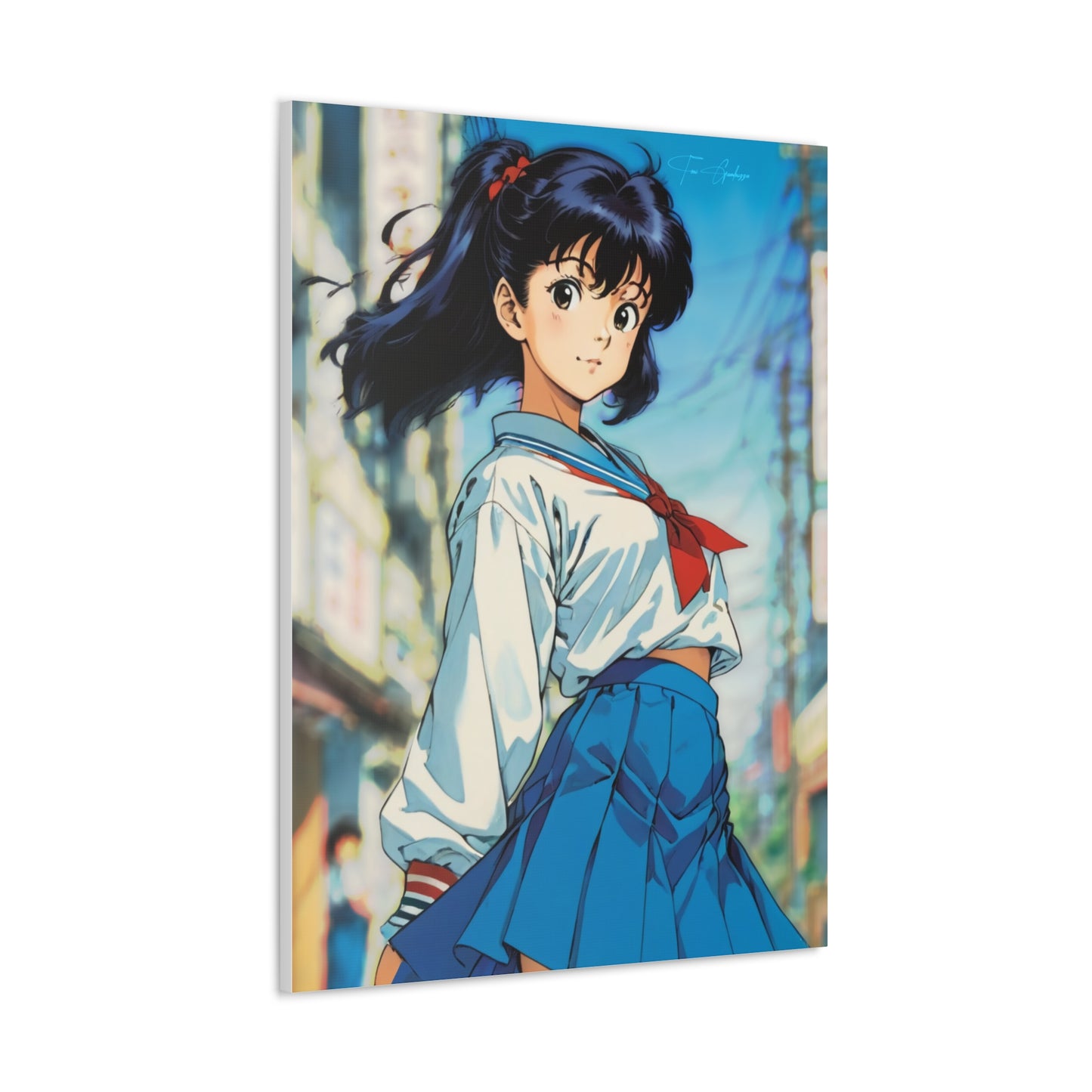 City Pop Collection - Sayori from the docks • Anime Art on high quality Canvas