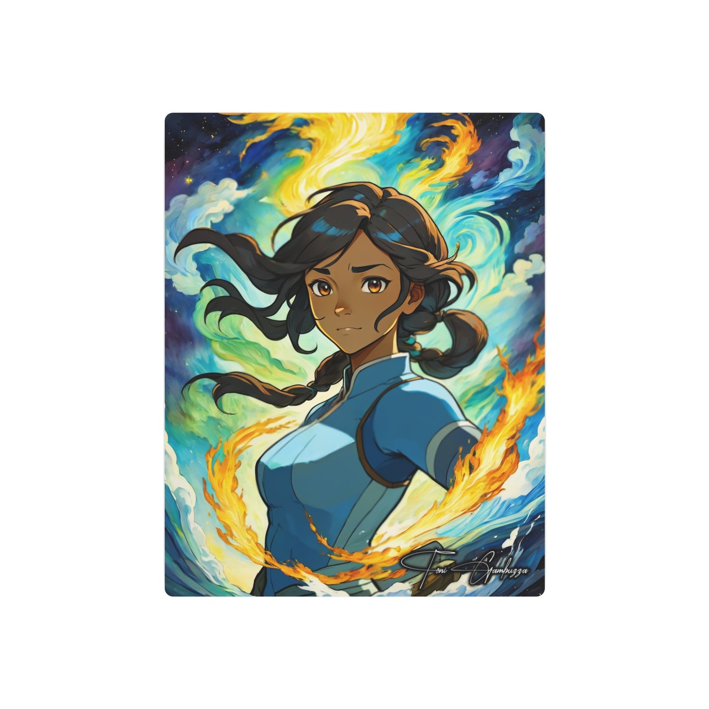 Avatar Korra Portrait 🇺🇸 US Shipping - Anime Art on Metal Poster